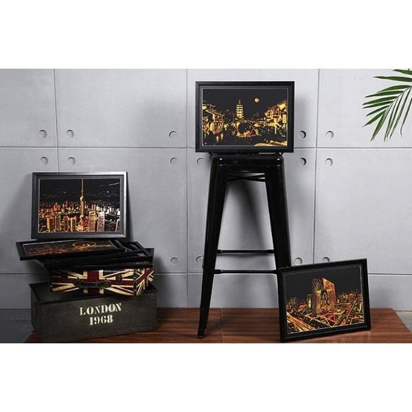 Scratch Painting - XL 4er Set Städte