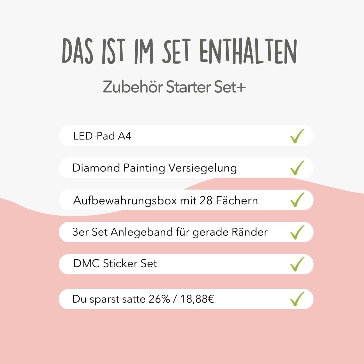 Zubehör Starter Set Plus | Für Diamond Painting