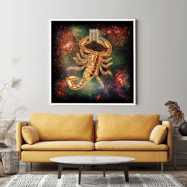 Diamond Painting Wandgestaltung Sternzeichen "Skorpion"