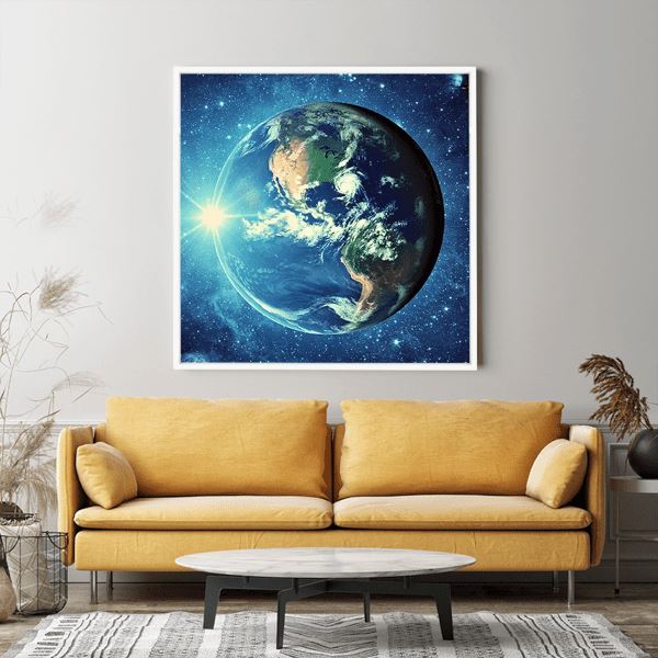 Diamond Painting Strass Special Wandgestaltung XL Unsere Erde