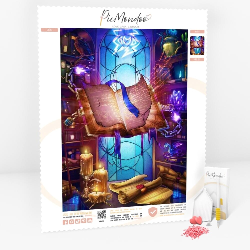 Diamond Painting Leuchtbild Special Leinwand Das magische Zimmer