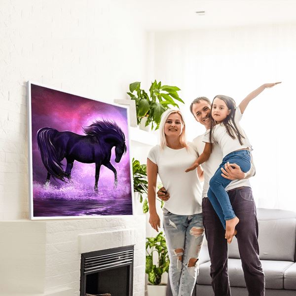 Diamond Painting Bild Pferd "Pink Energy"