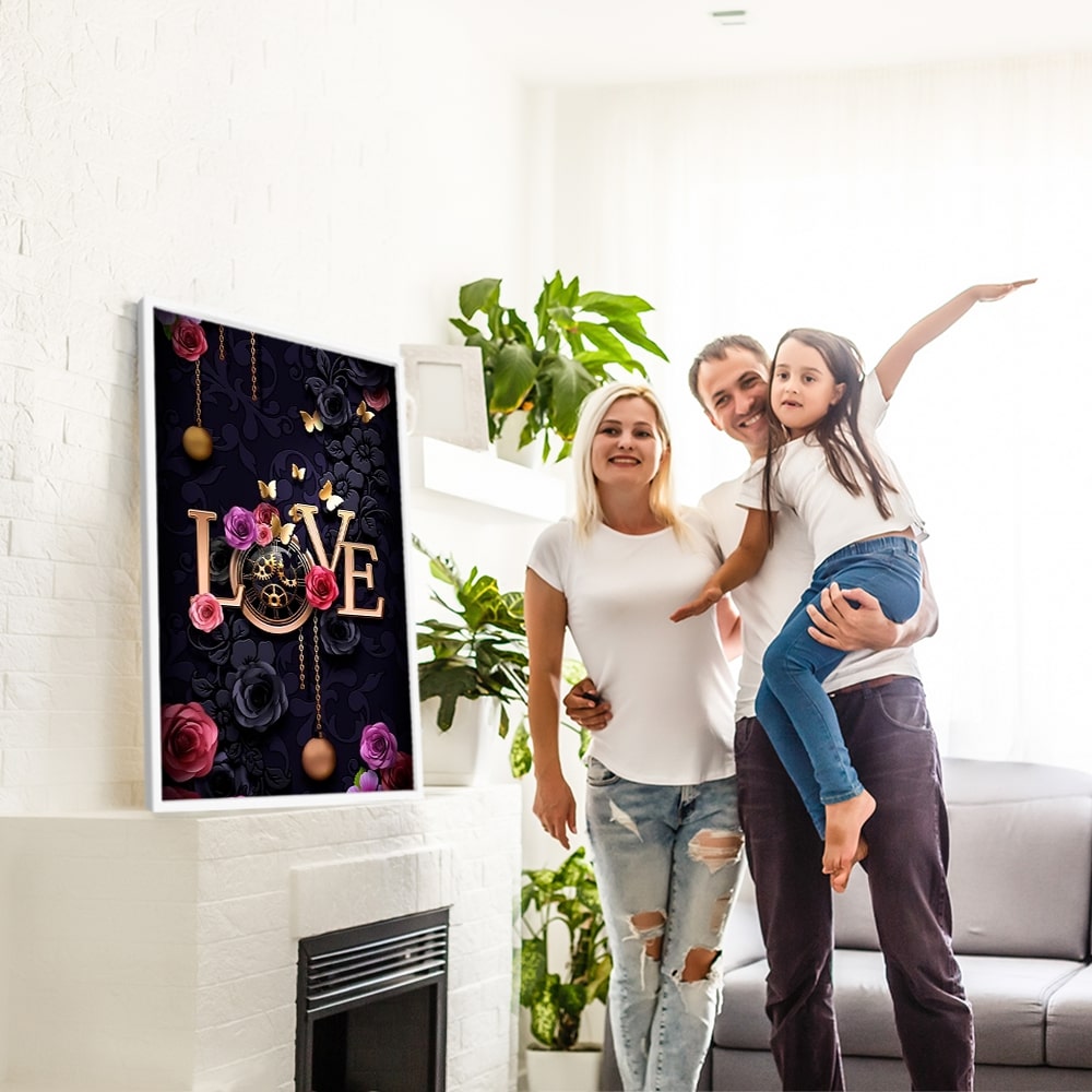 Diamond Painting Bild Love O´Clock