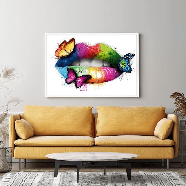 Diamond Painting Strass Special Wandgestaltung XL Color Lips