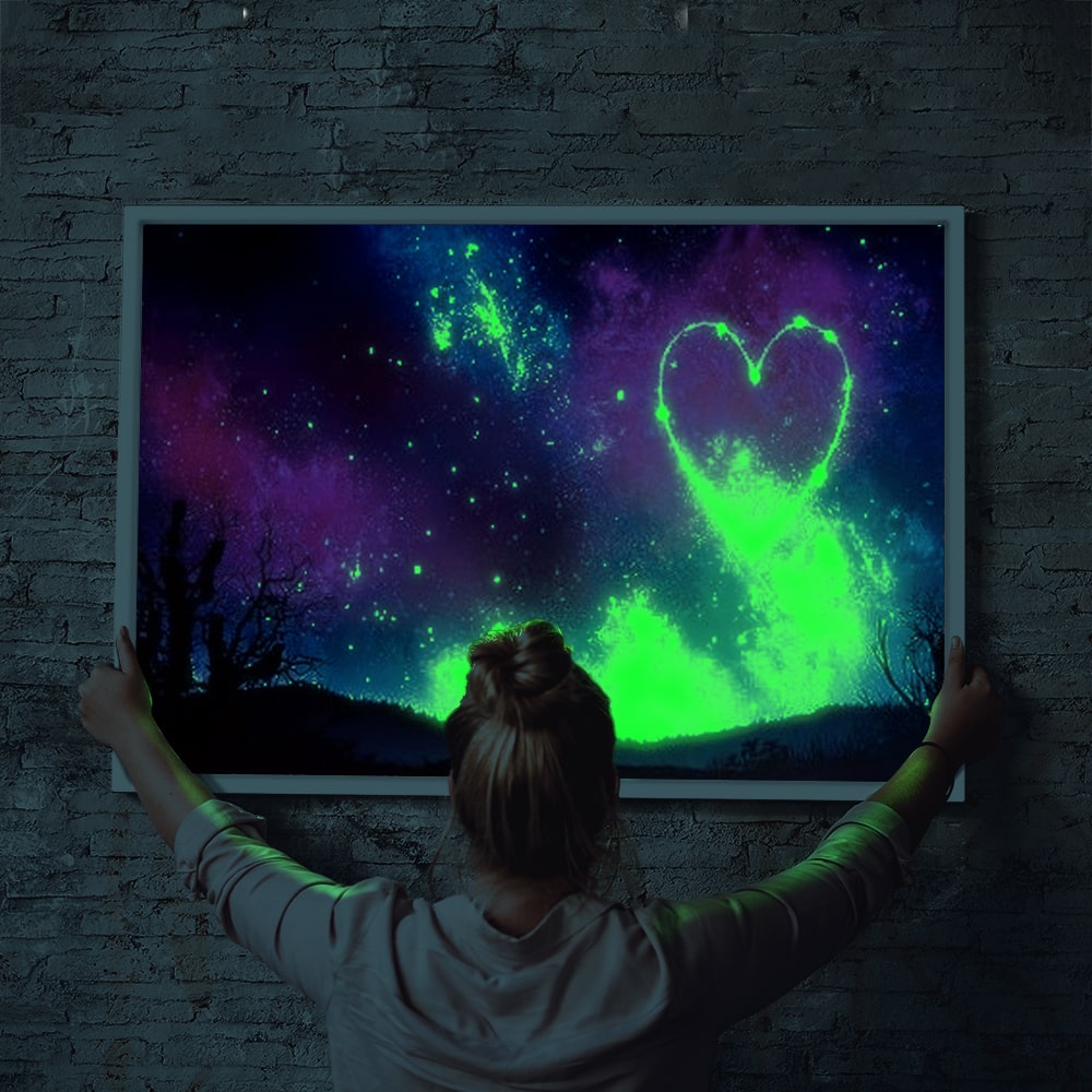 Diamond Painting Leuchtbild Special Wandbild Herz der Hoffnung