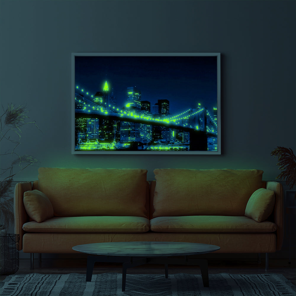 Diamond Painting Leuchtbild Special Wandgestaltung New York "Dark Night"