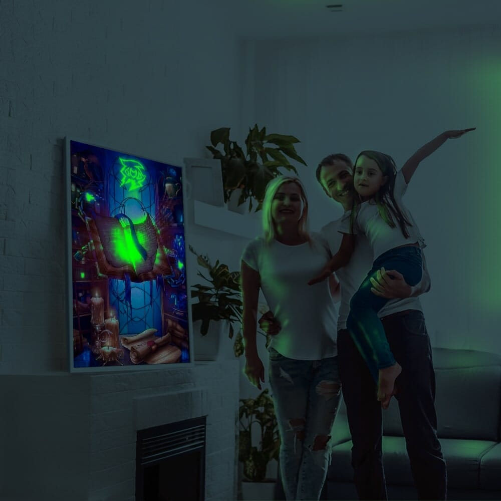 Diamond Painting Leuchtbild Special Bild Das magische Zimmer