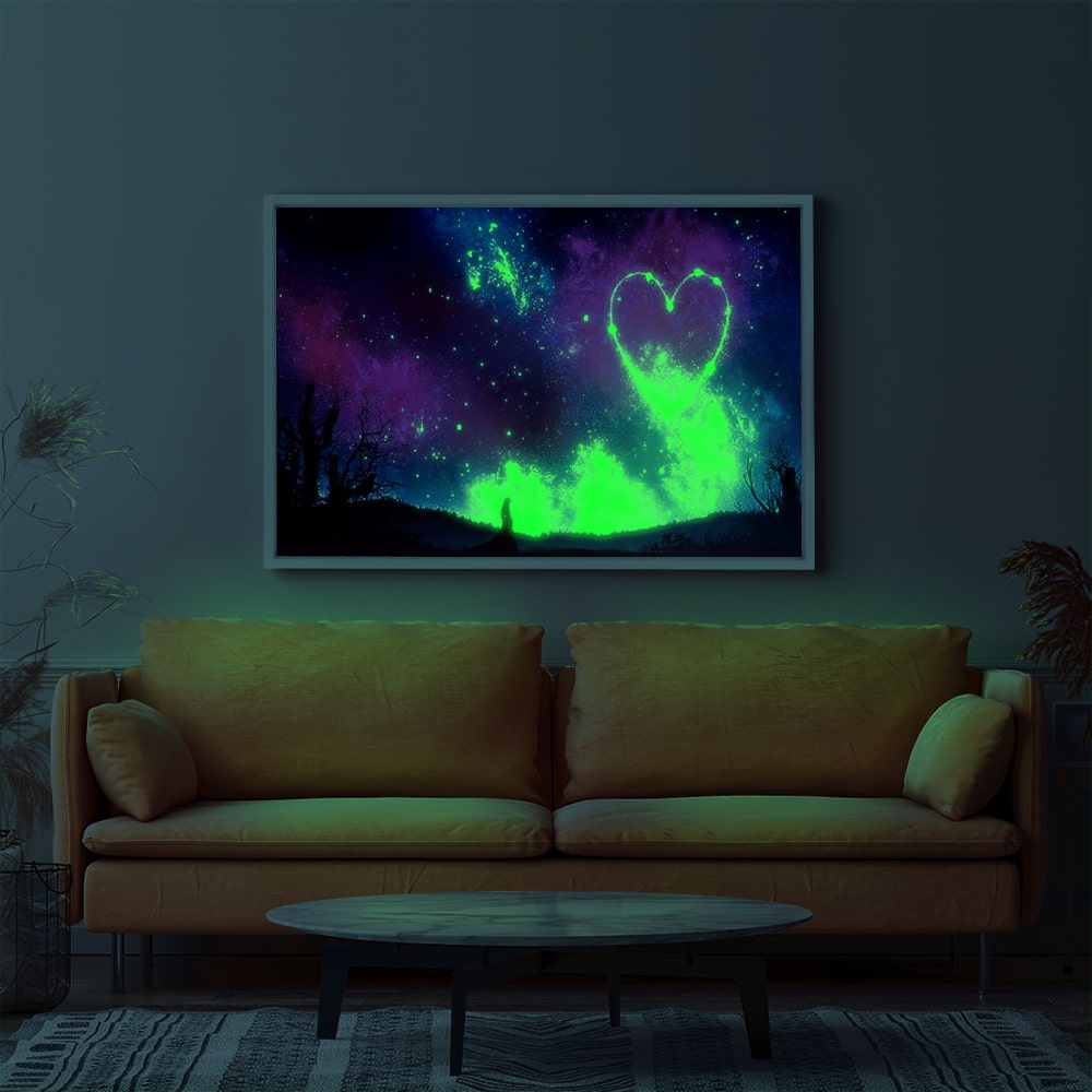 Diamond Painting Leuchtbild Special Wandgestaltung Herz der Hoffnung