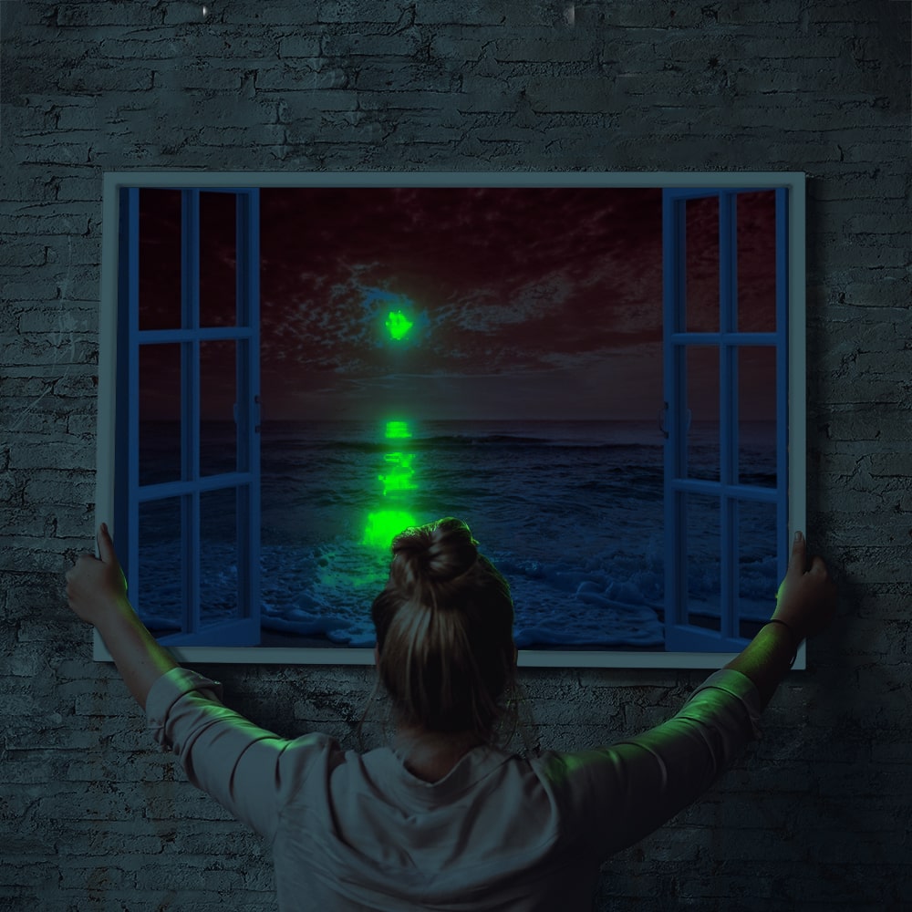 Diamond Painting Leuchtbild Special Wandbild Sunset at the Ocean