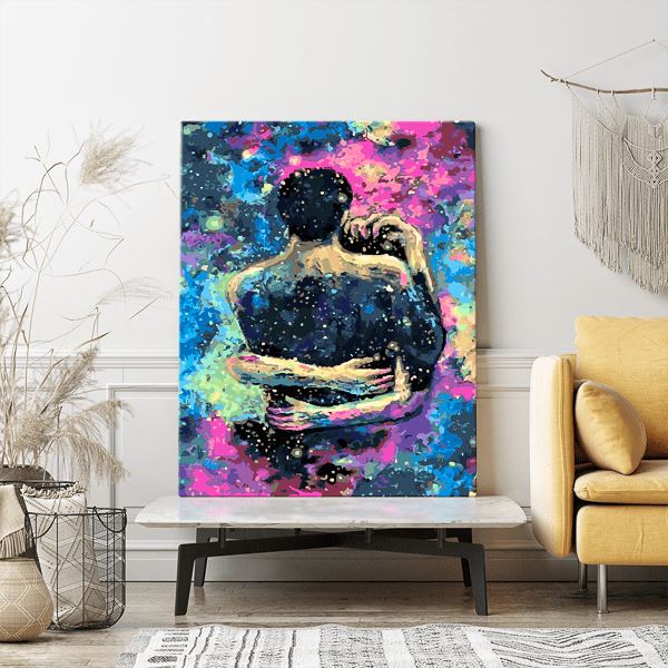 Malen nach Zahlen Leinwand Unendliche Liebe