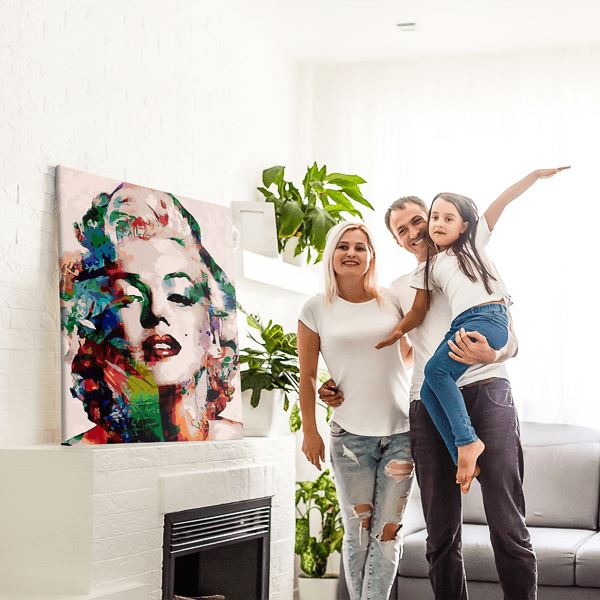 Malen nach Zahlen Wandgestaltung Marilyn Monroe - Color Edition