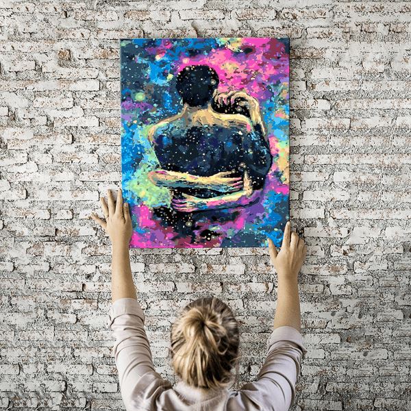 Malen nach Zahlen Wandbild Unendliche Liebe