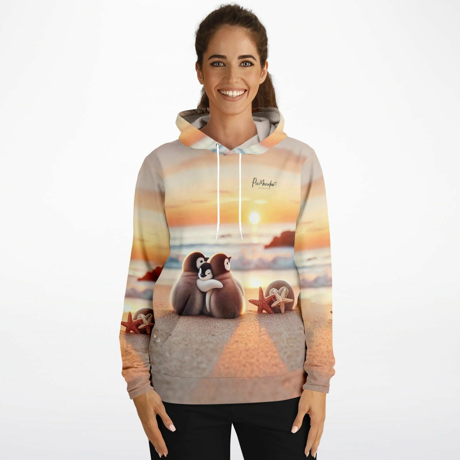 Dreamer Hoodie - Happy Family am Strand