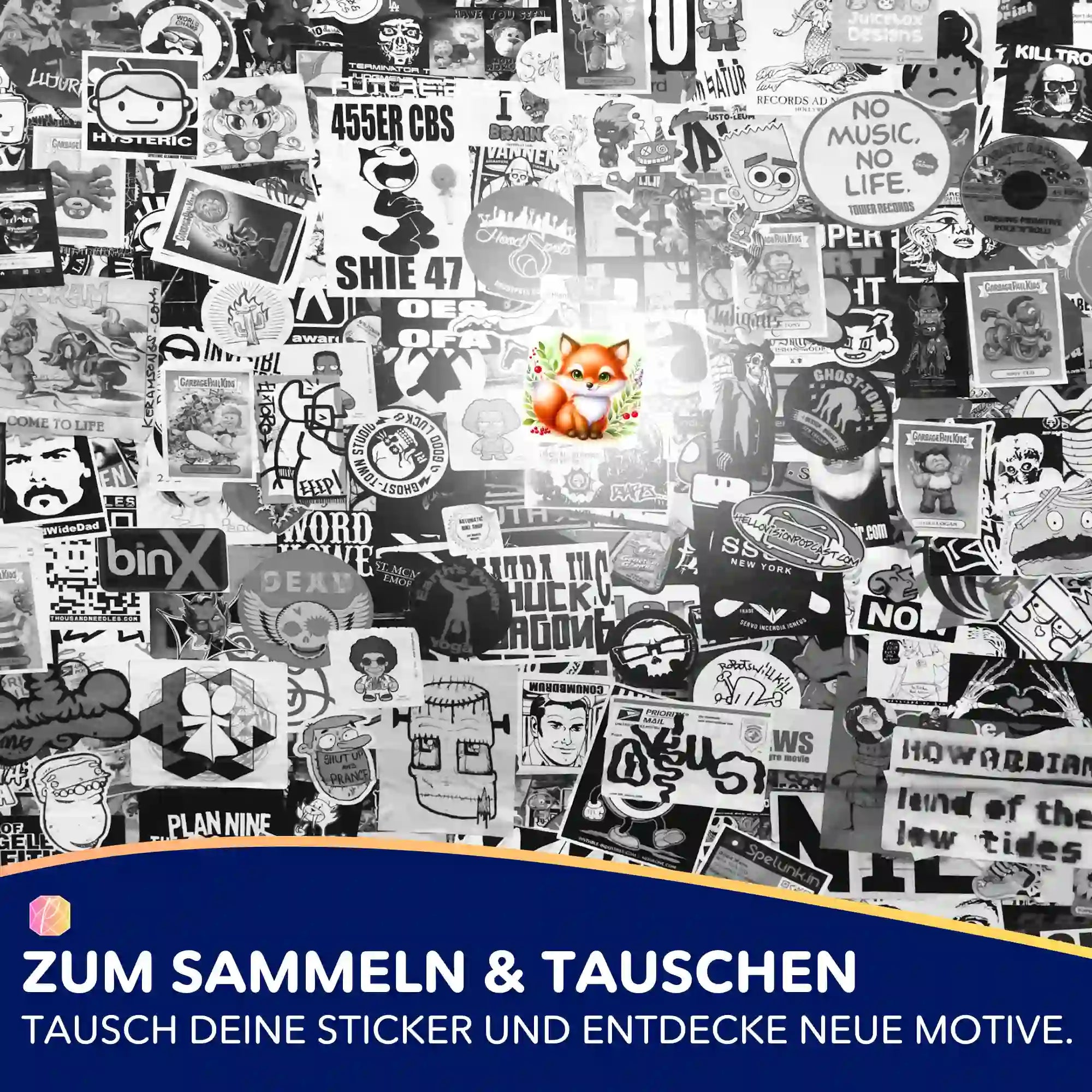 Aufkleber 5er-Set - Freddy Füchschen