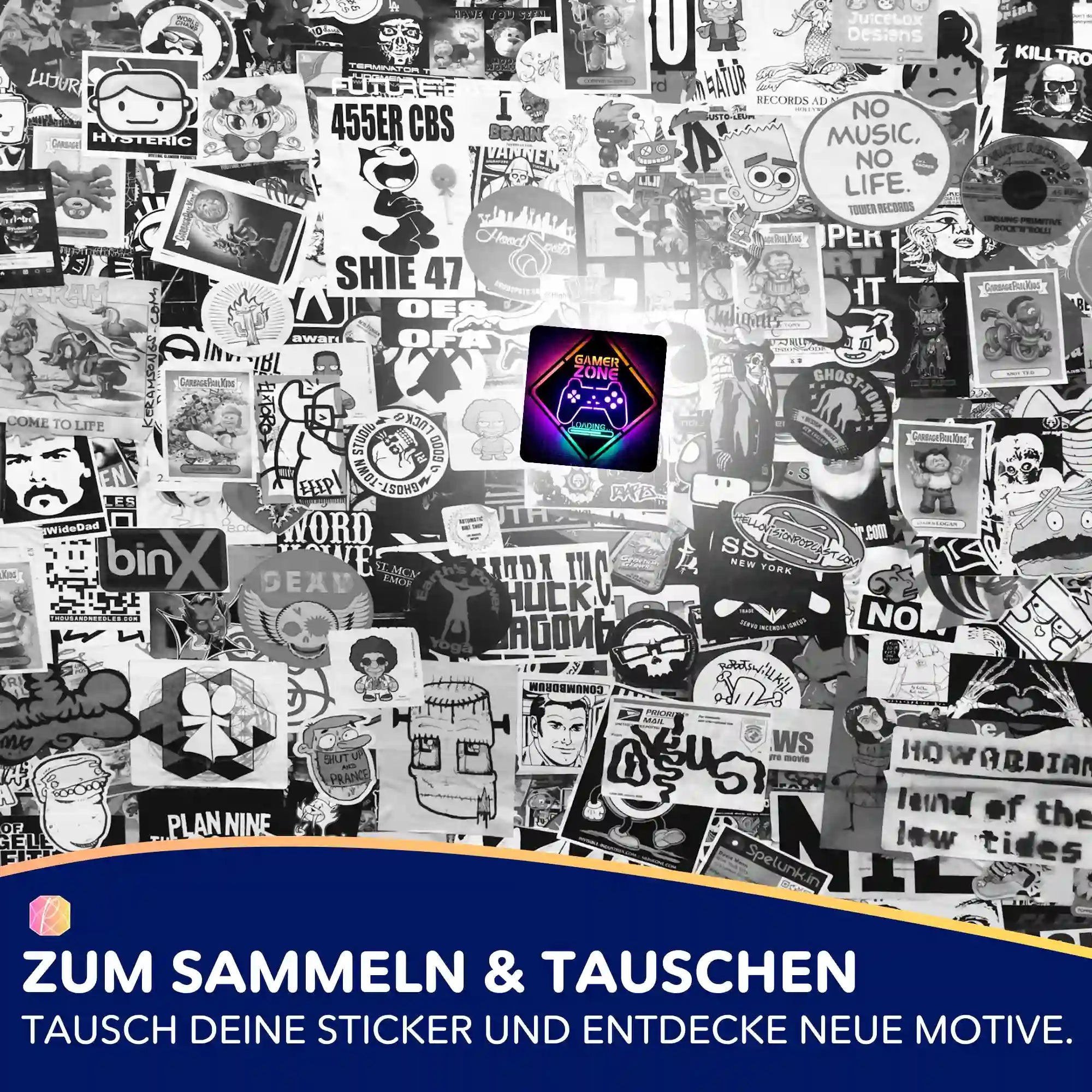 Aufkleber 5er-Set - Gamer Zone