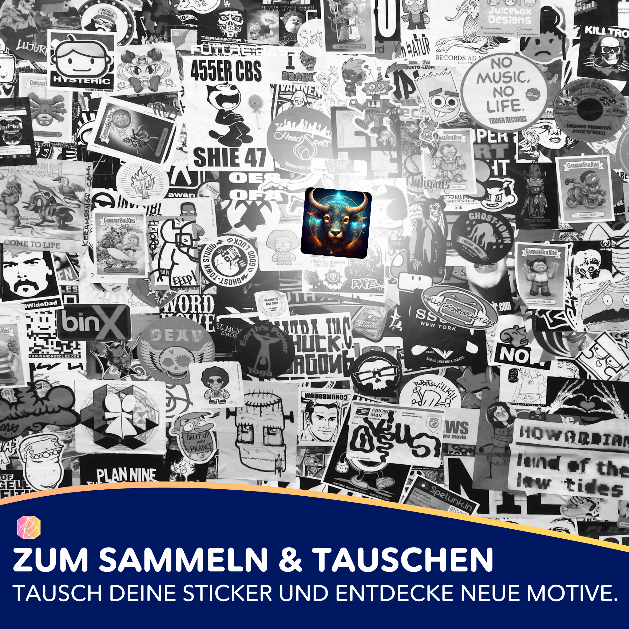 Aufkleber 5er-Set - Sternzeichen Stier "Limited Edition"