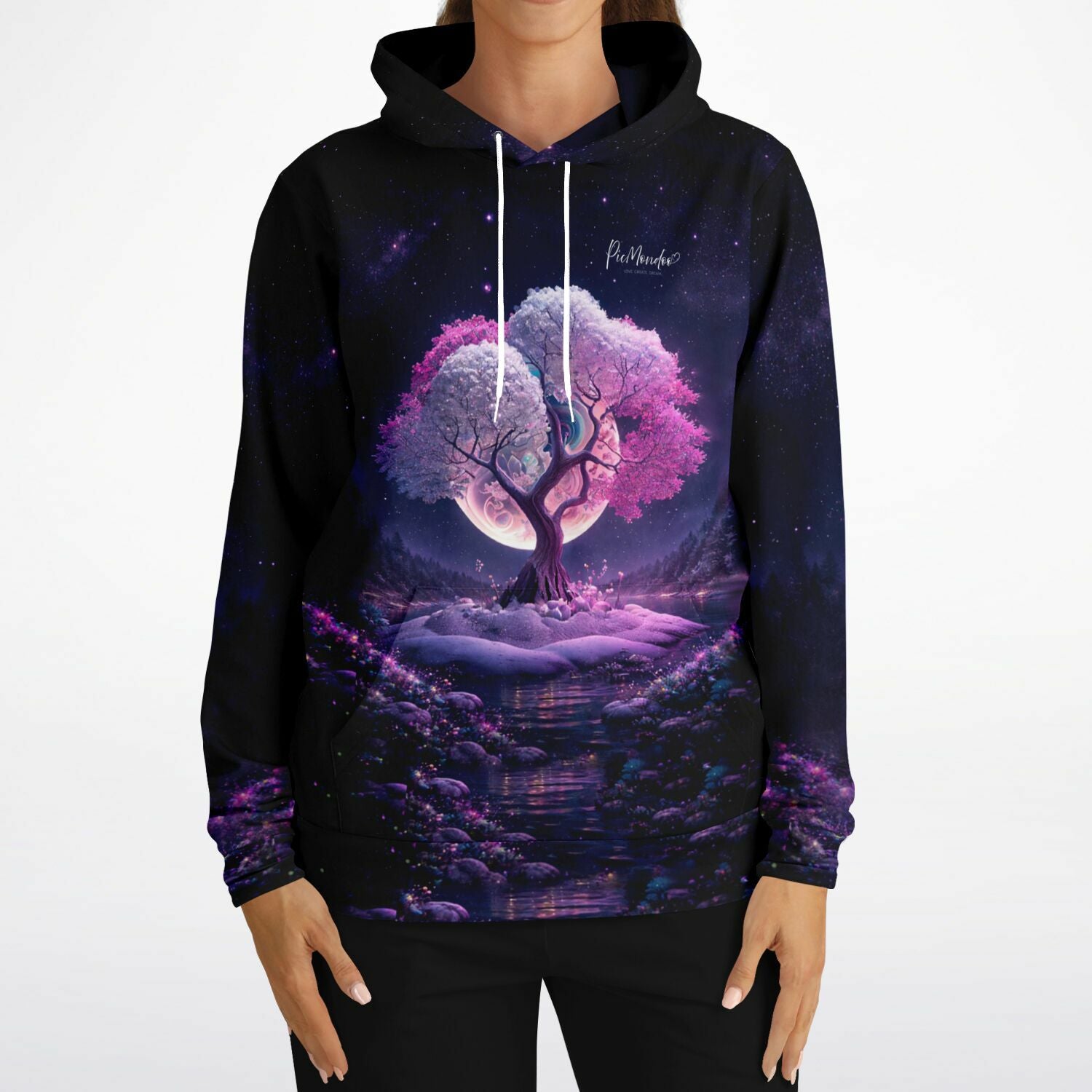 Dreamer Hoodie - Multi Special - Pink Tree at Night