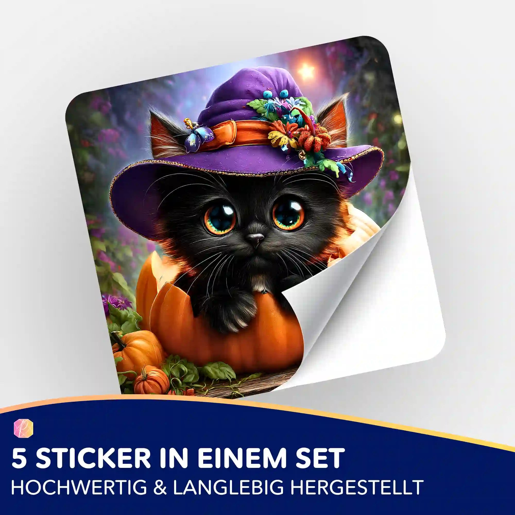 Aufkleber 5er-Set - Herbstpfötchen