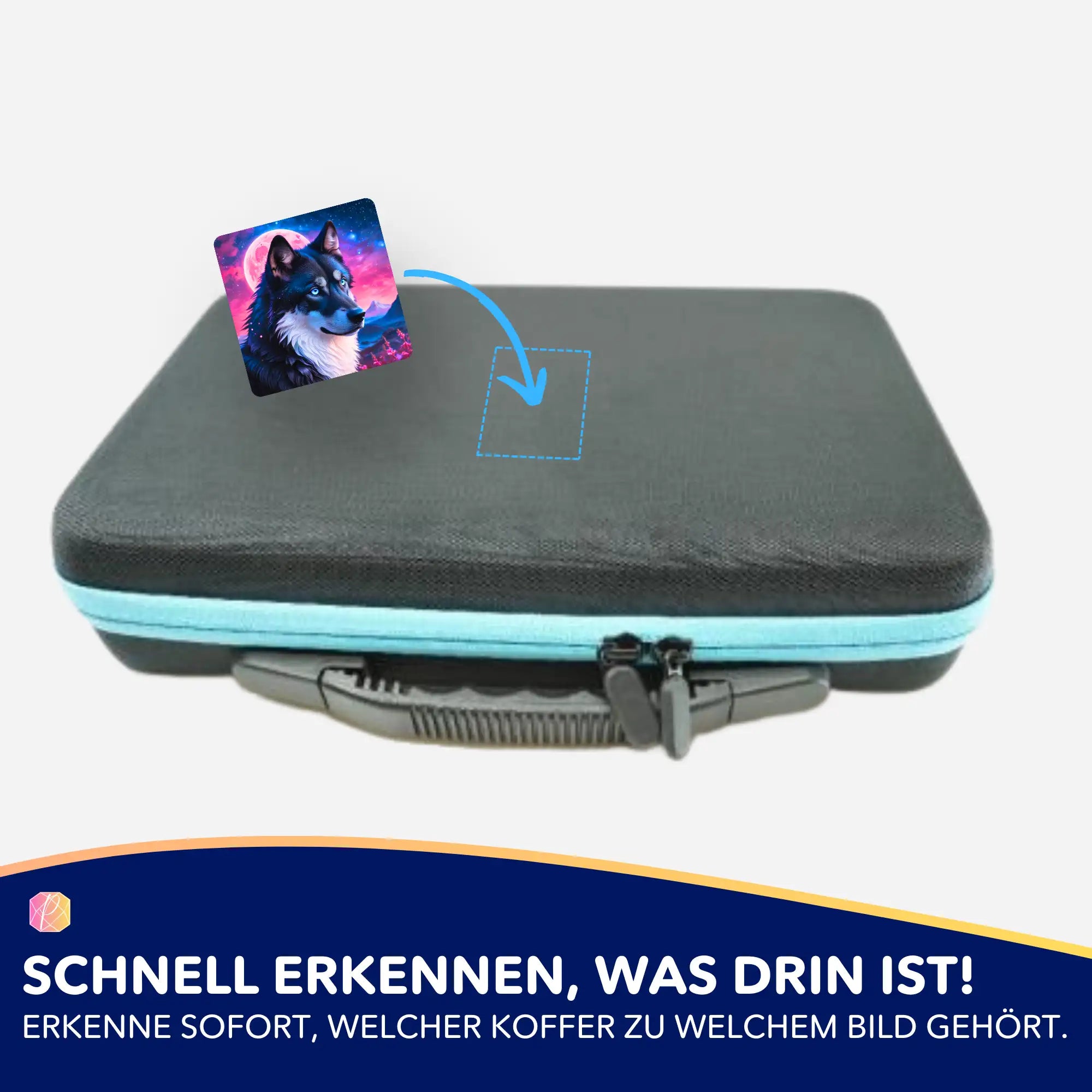 Aufkleber 5er-Set - Unter dem Erdbeermond