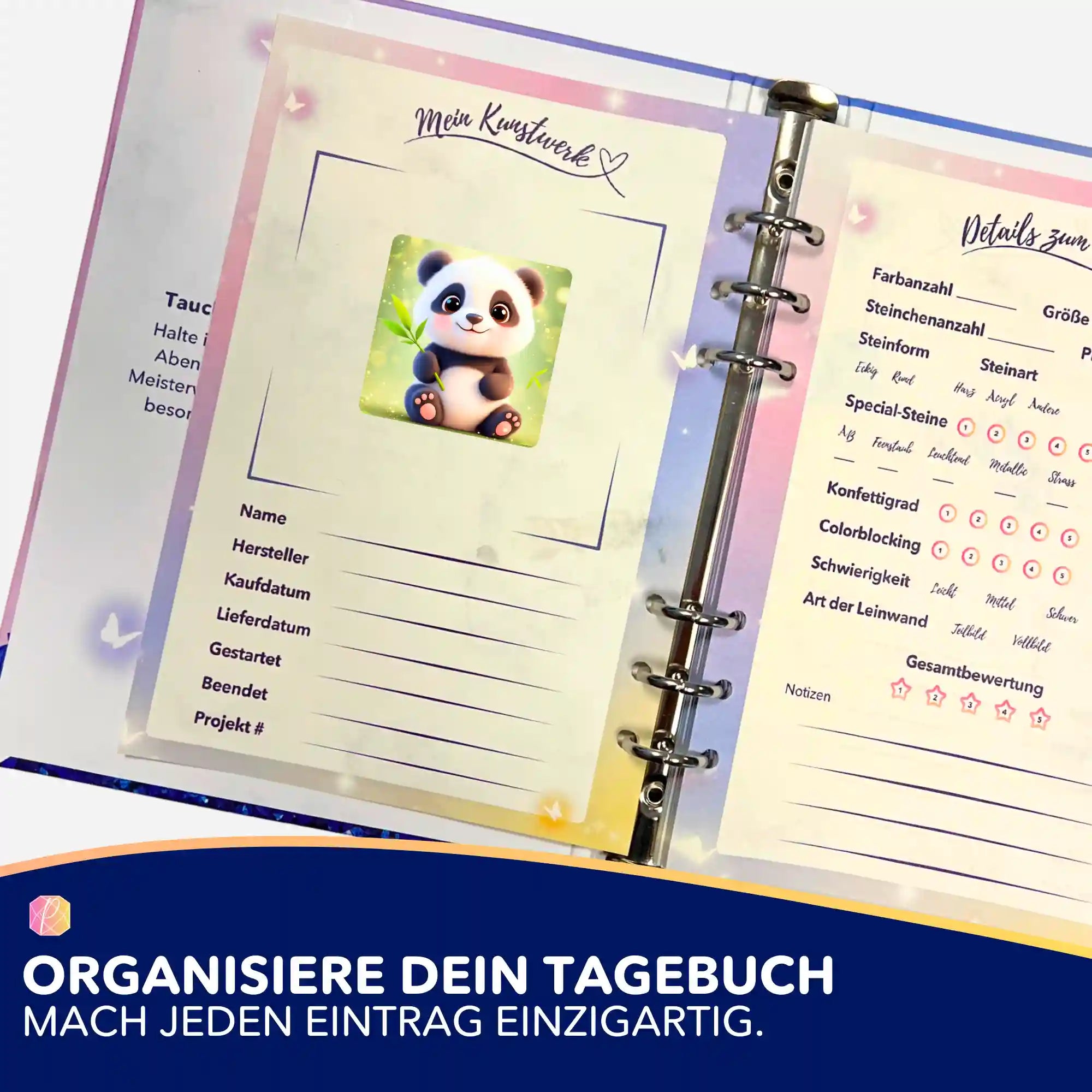 Aufkleber 5er-Set - Bambuslächeln