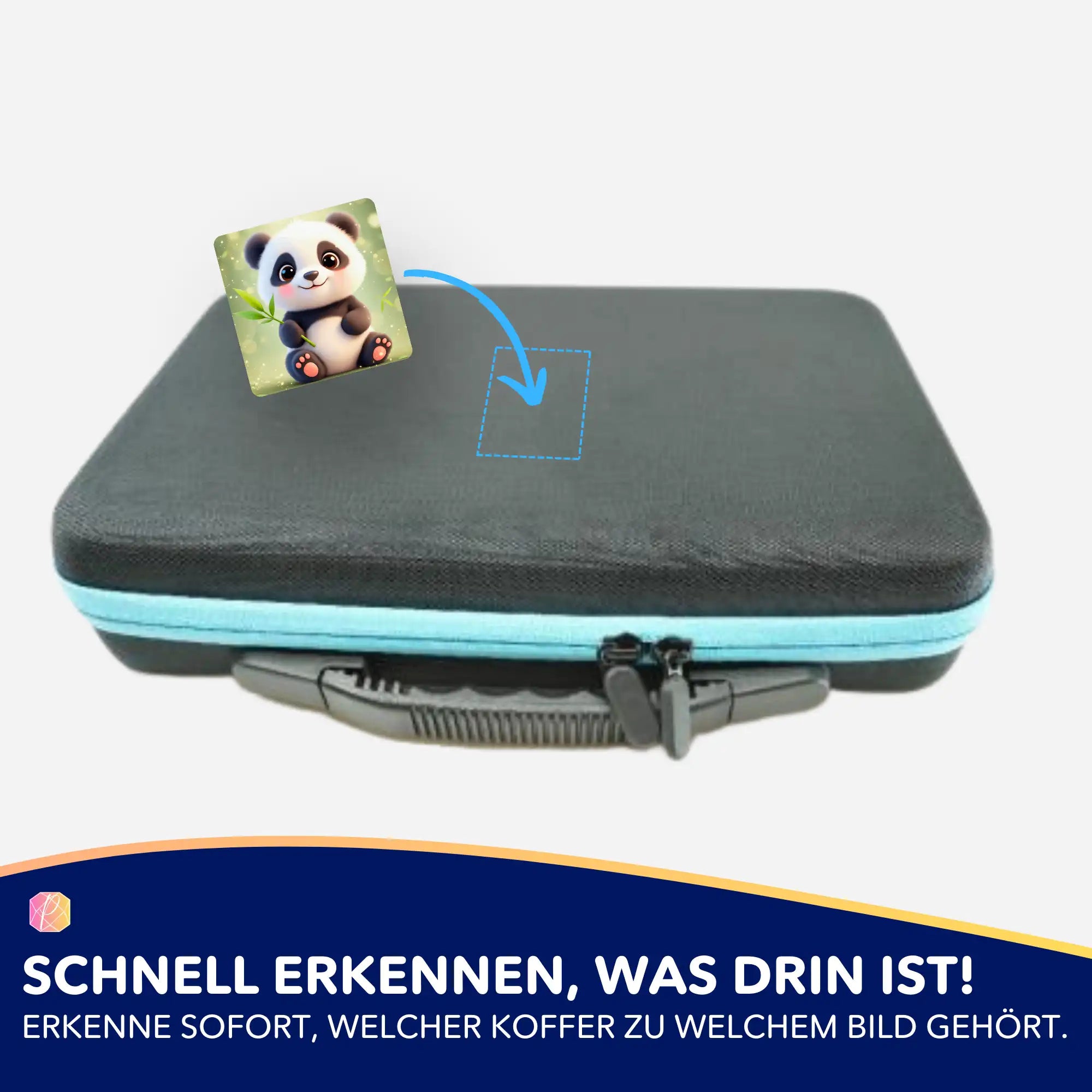 Aufkleber 5er-Set - Bambuslächeln