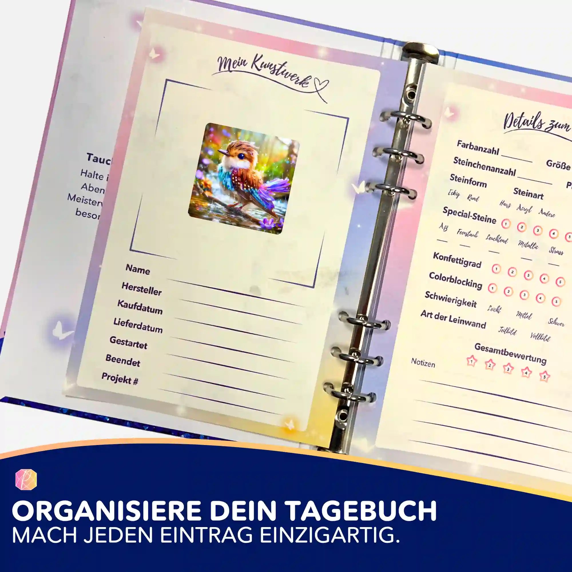 Aufkleber 5er-Set - Eine Sommerdusche für Pieps