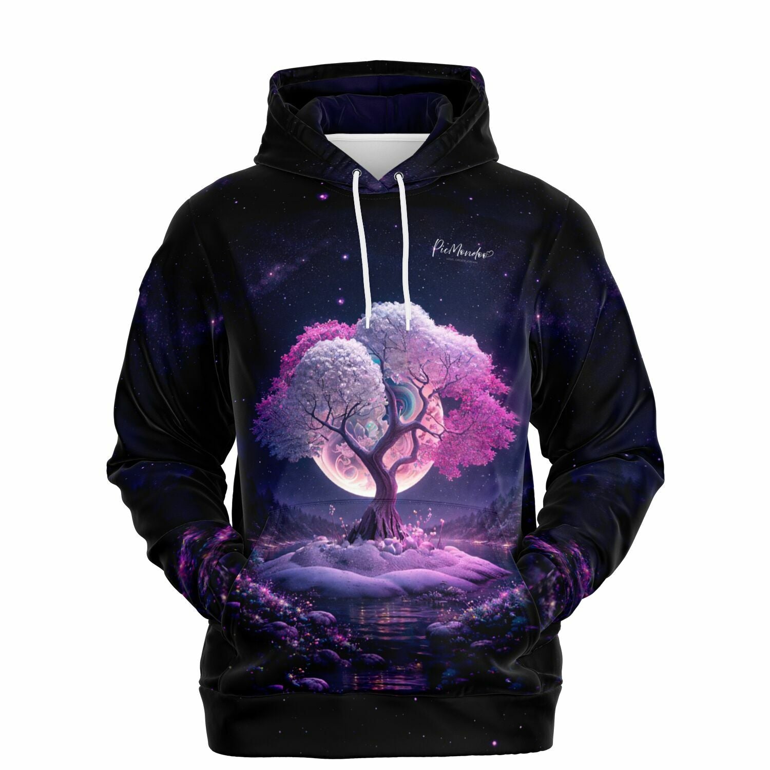 Dreamer Hoodie - Multi Special - Pink Tree at Night