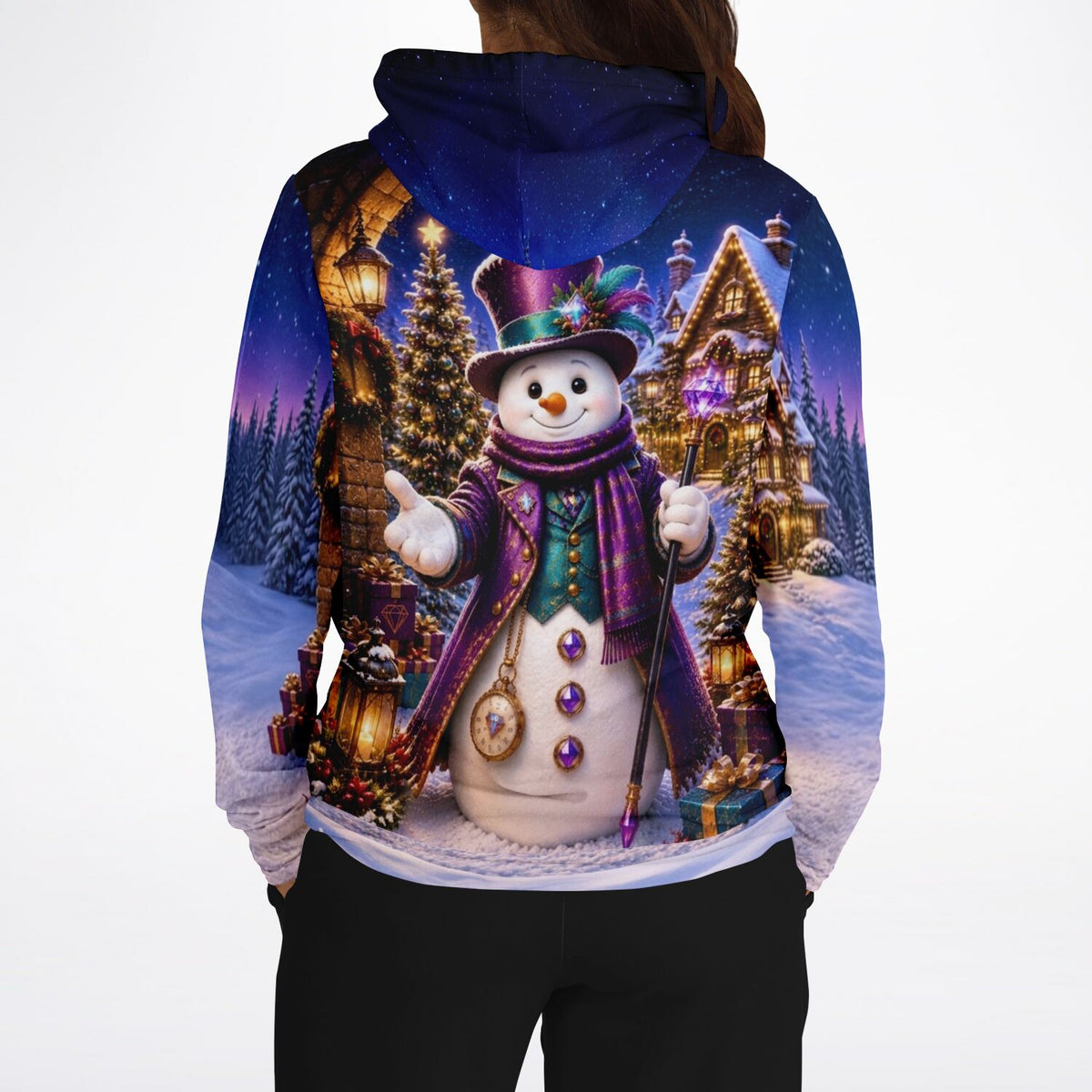 Dreamer Hoodie mit festlichem Winterzauber Schneemann Motiv für Fans von Diamond Painting und Malen nach Zahlen