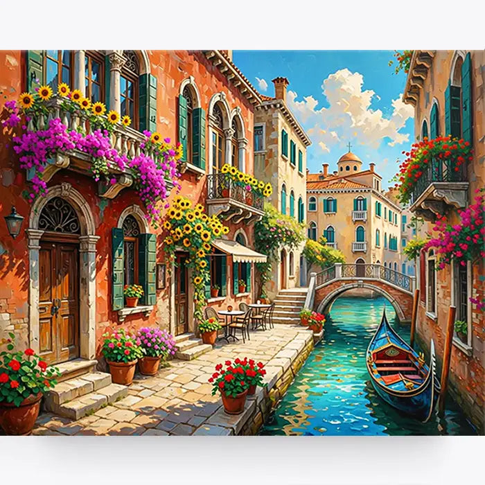 Malen nach Zahlen - Blühendes Venedig