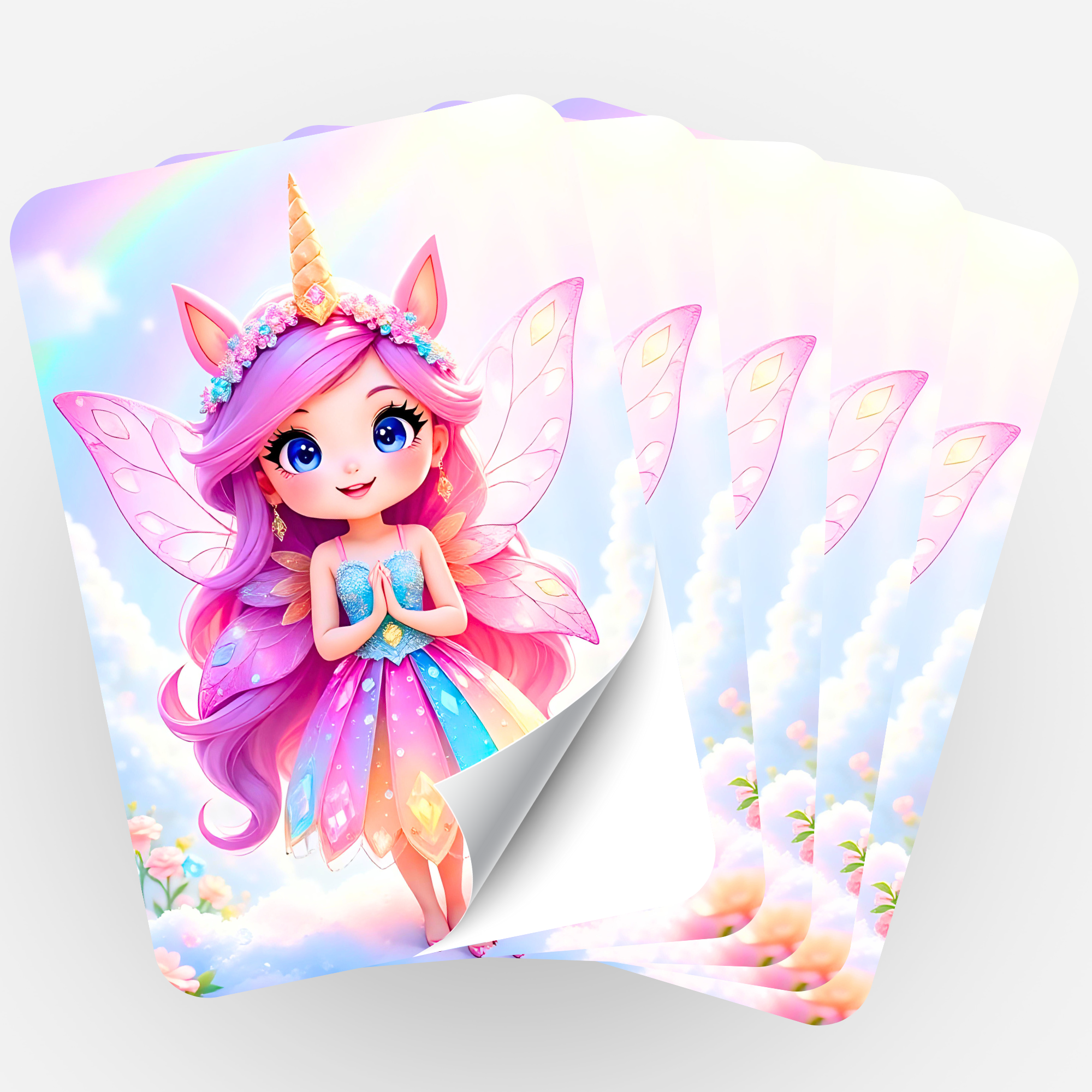 Aufkleber 5er-Set - Fairydust Special - Fee im Wolkenreich