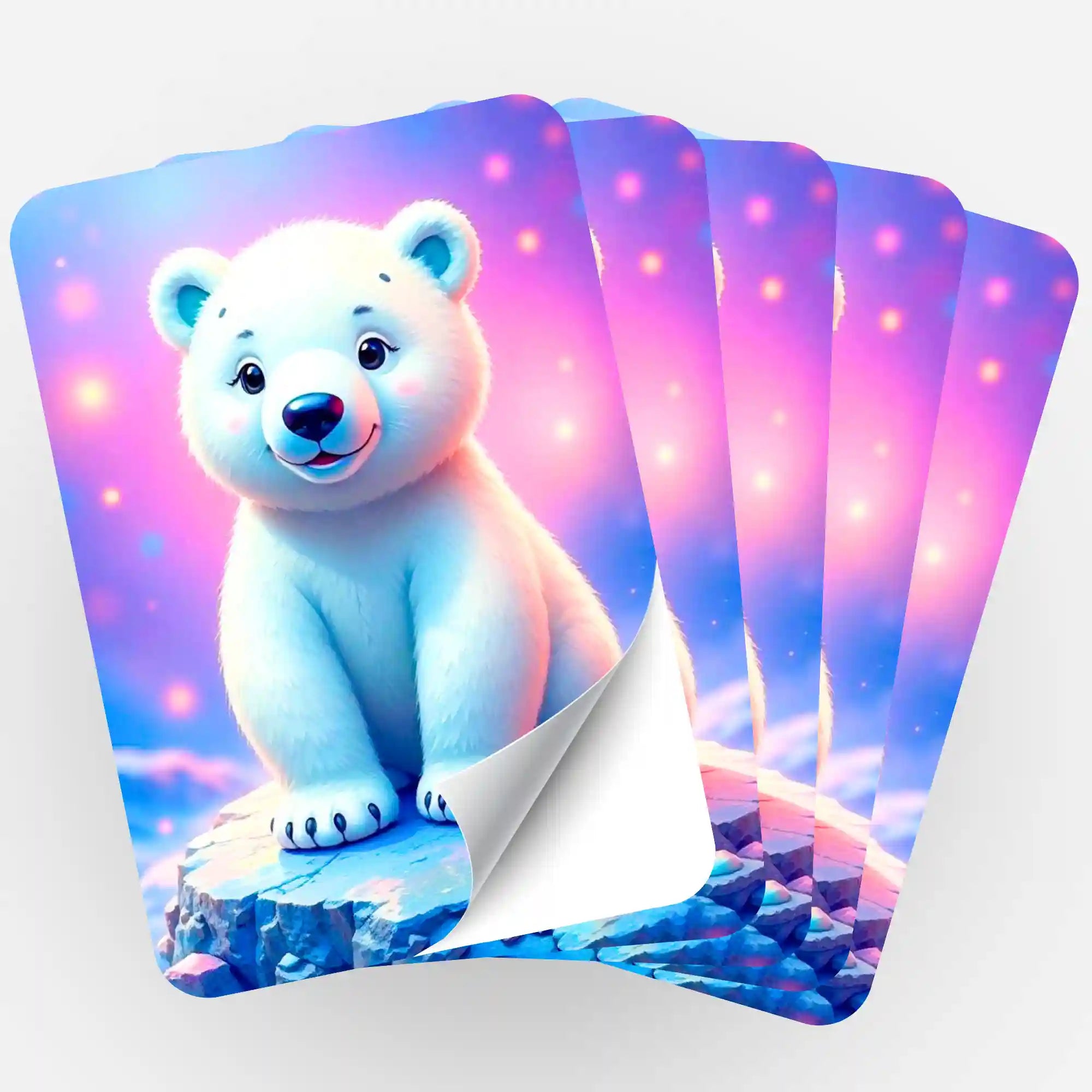 Aufkleber 5er-Set - Eisbär Hugo