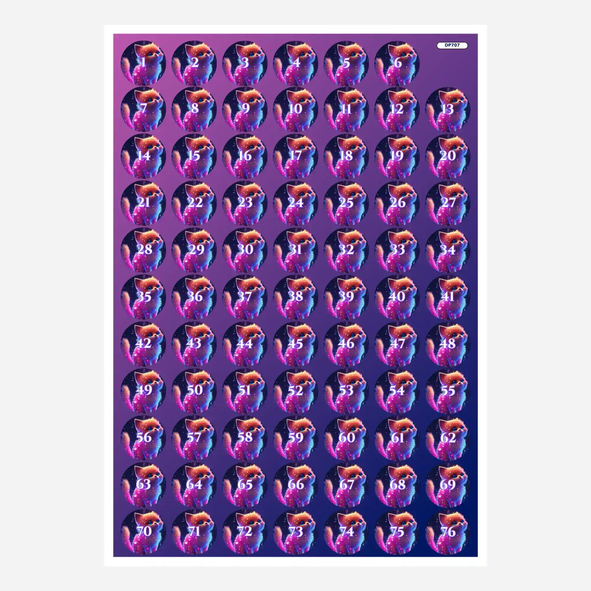 Döschenaufkleber - Zuckerkätzchen