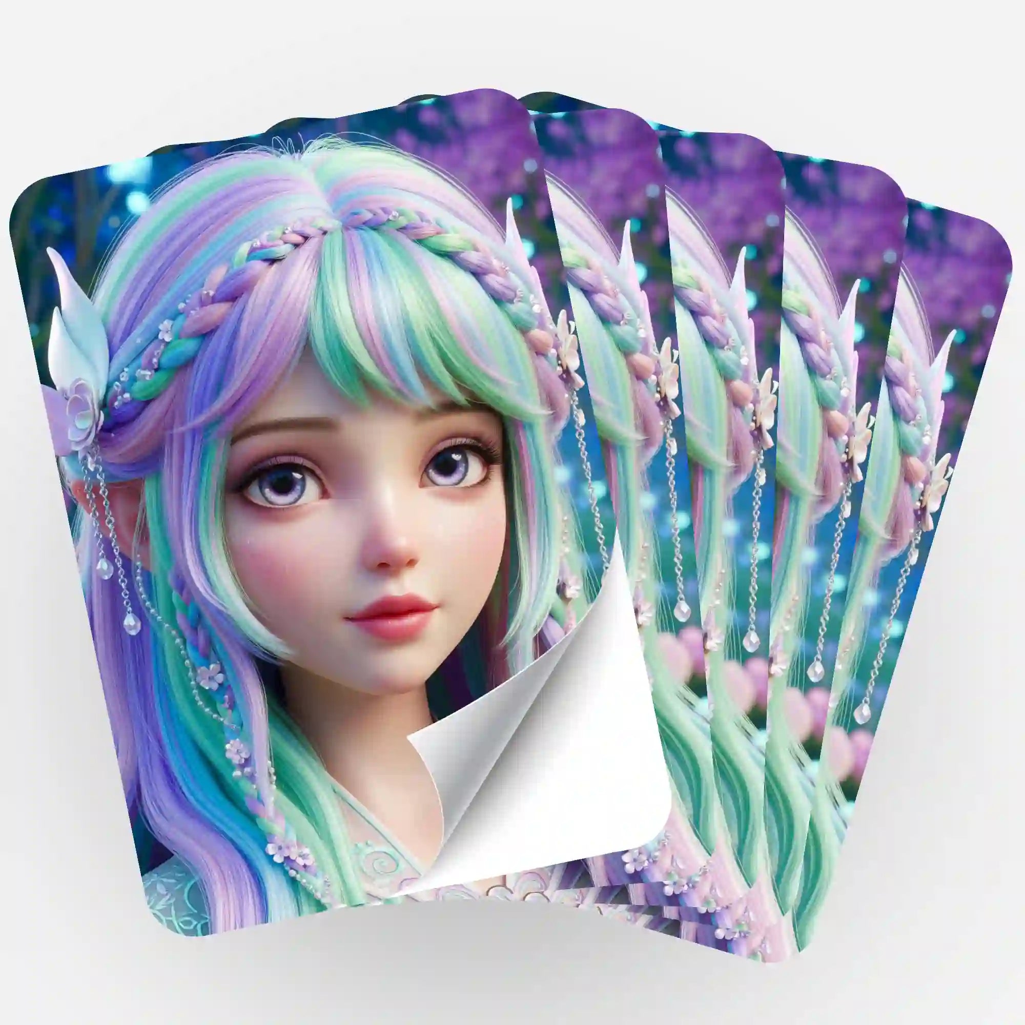 Aufkleber 5er-Set - Feenprinzessin Elara