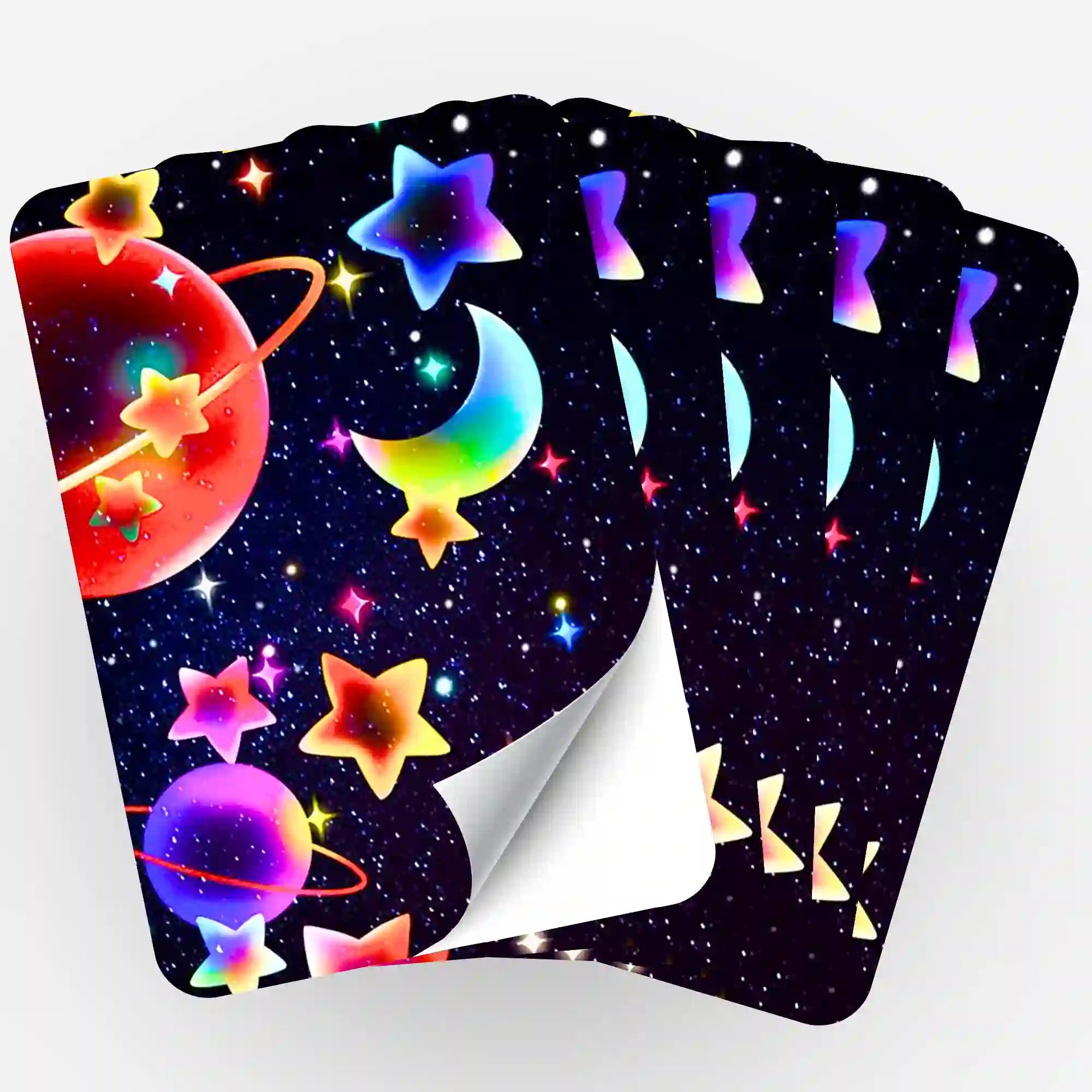 Aufkleber 5er-Set - Buntes Universum