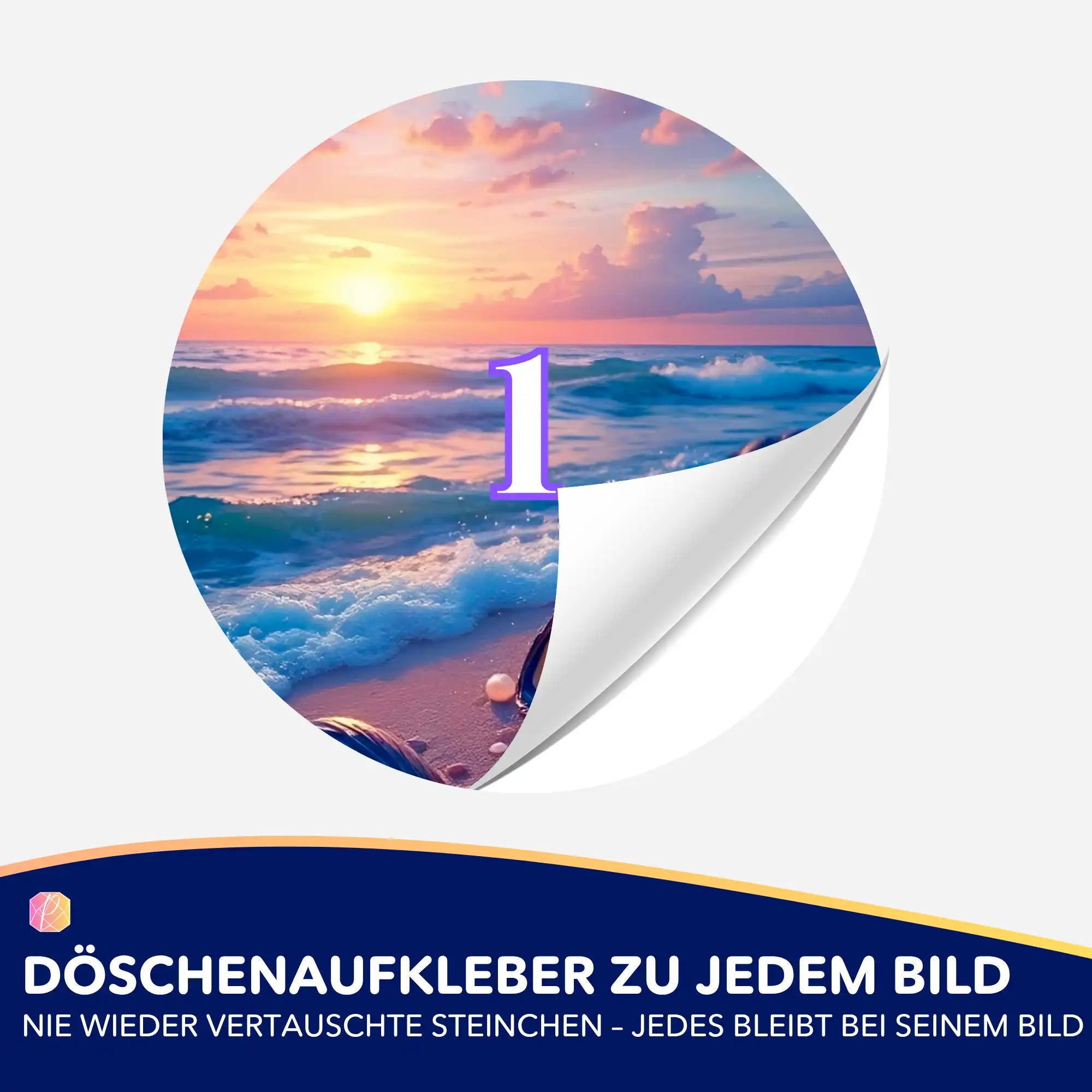 Döschenaufkleber - Strandliebe