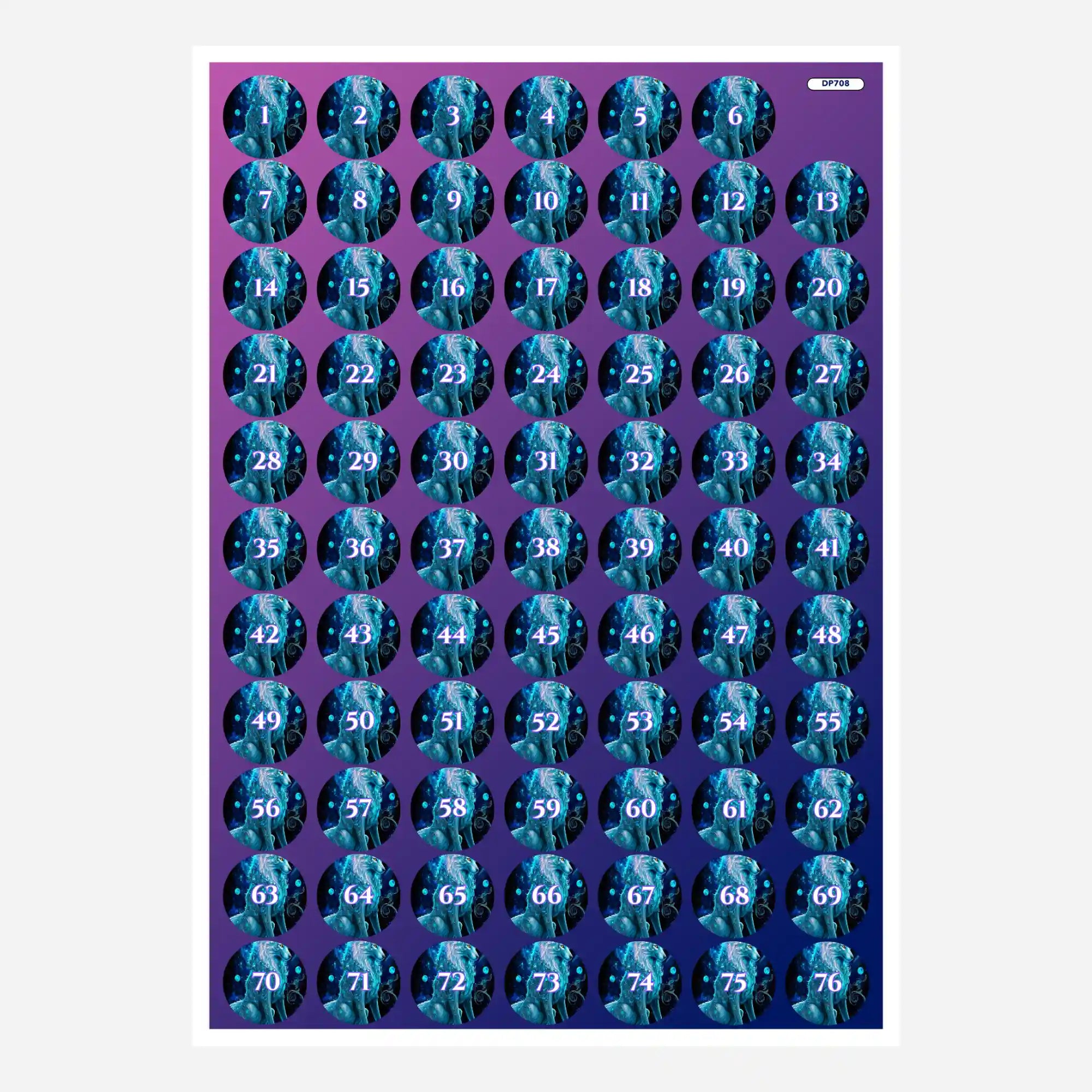 Döschenaufkleber - Verzauberter Wolf