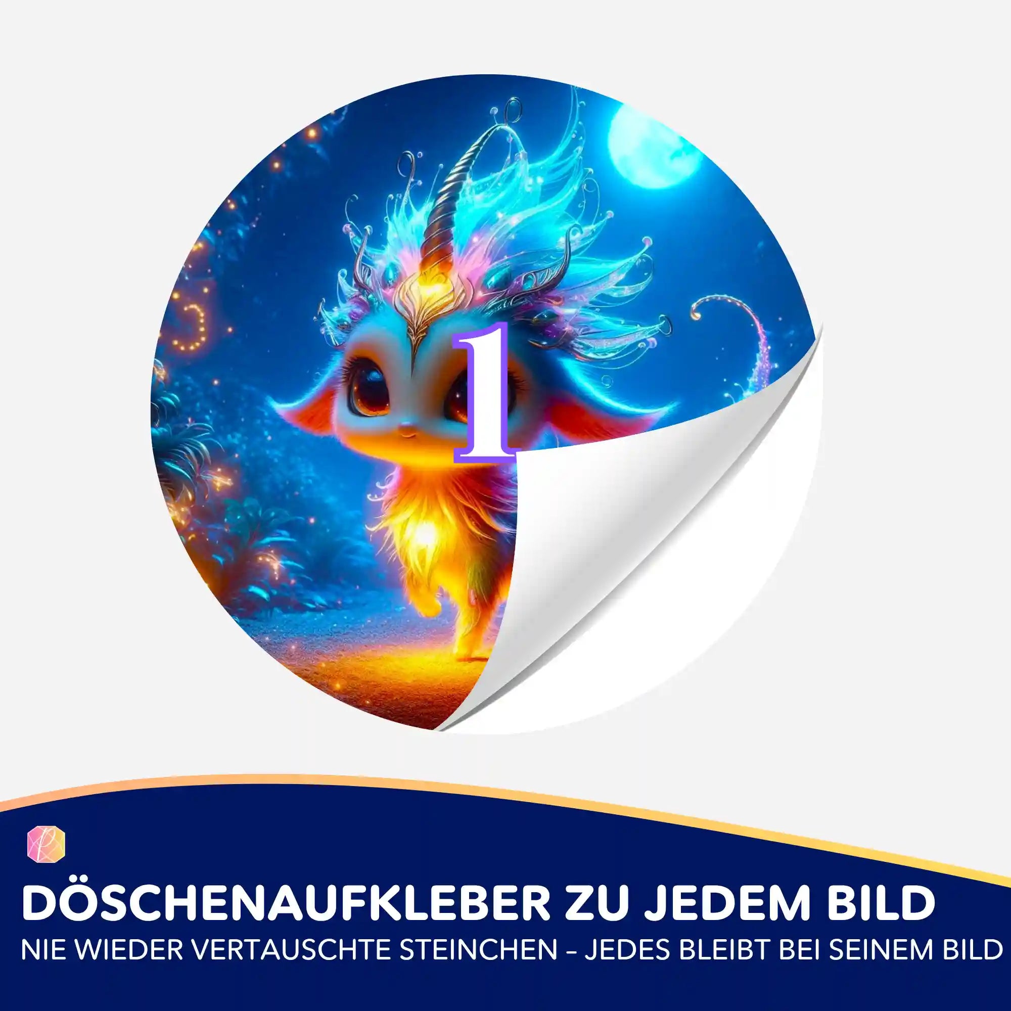Döschenaufkleber - Mondscheintanz