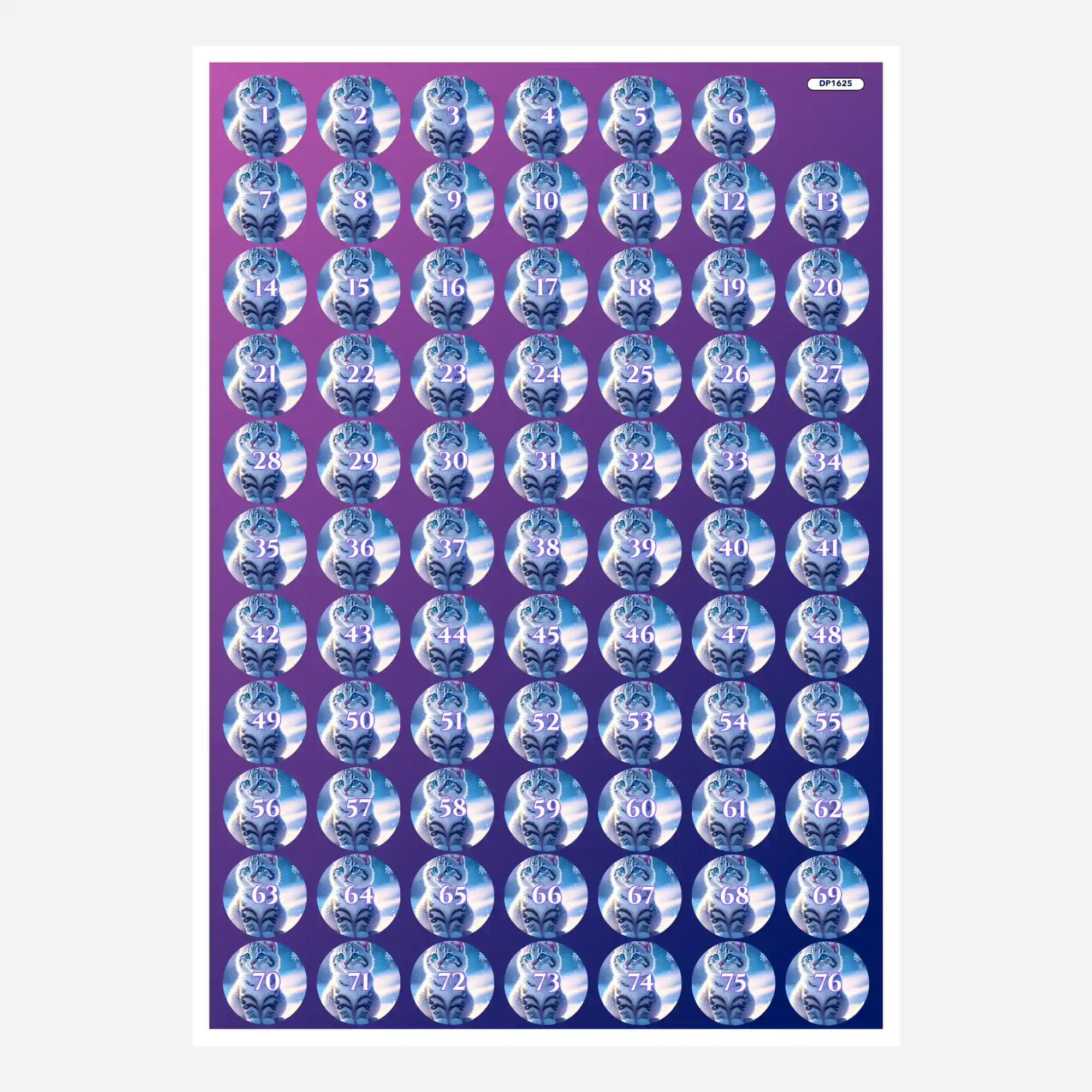 Döschenaufkleber - Schneegeist