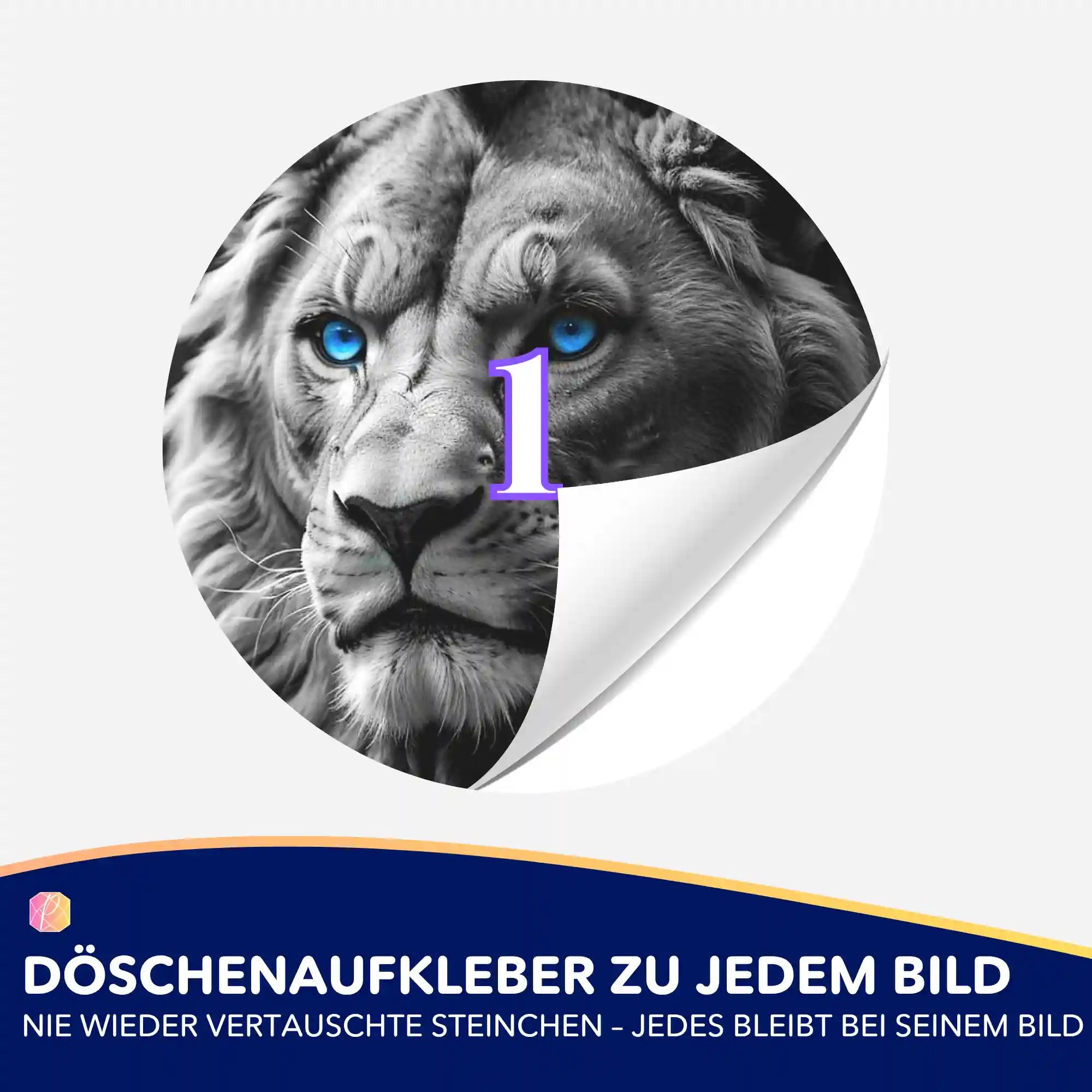 Döschenaufkleber - Leo Löwe