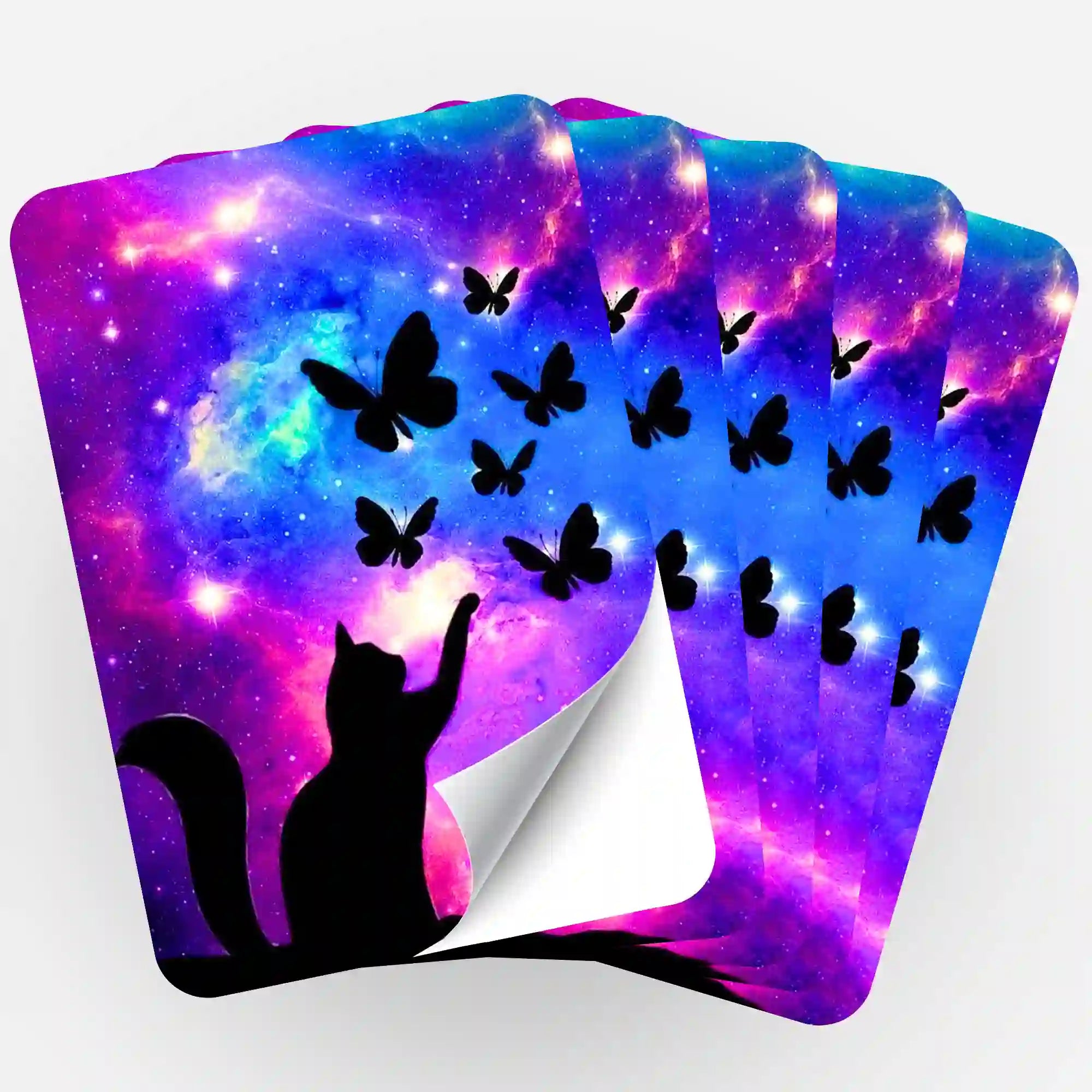 Aufkleber 5er-Set - Touch the butterflies