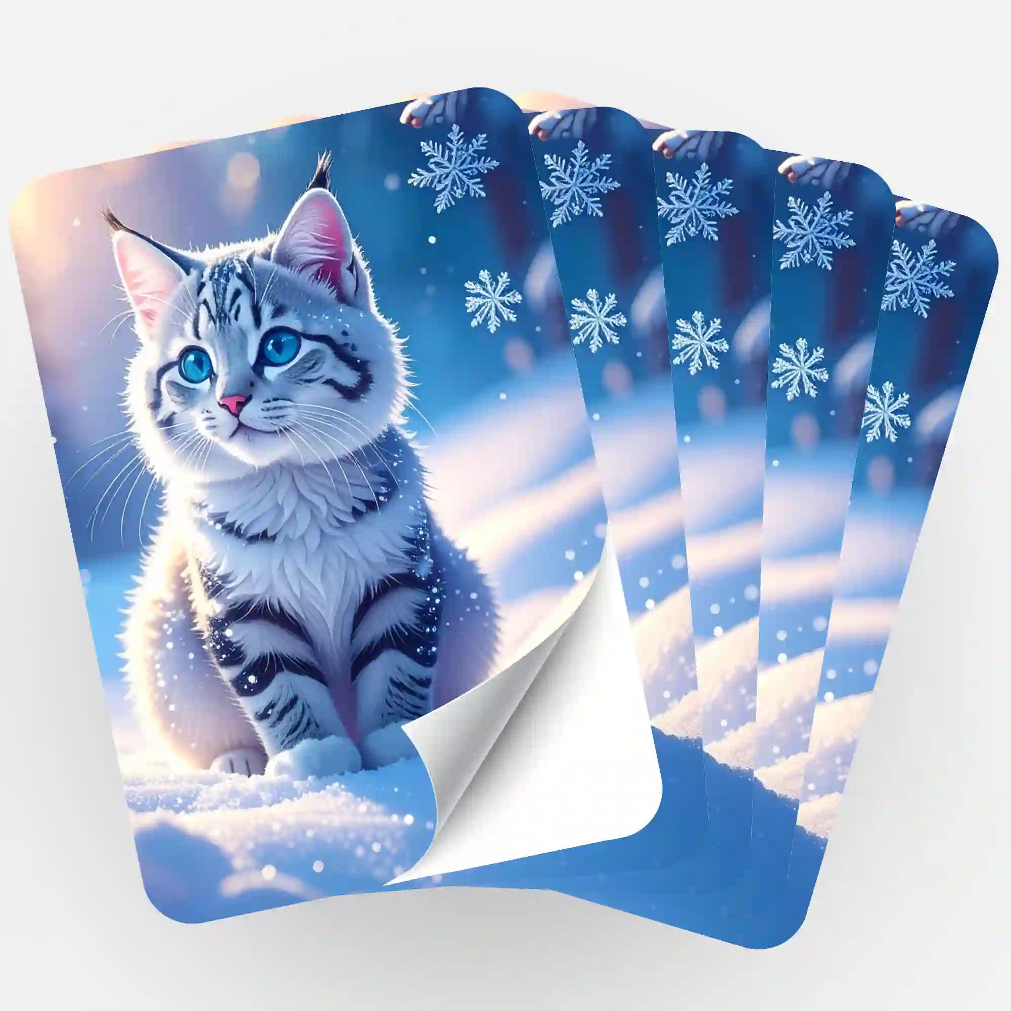 Aufkleber 5er-Set - Schneegeist