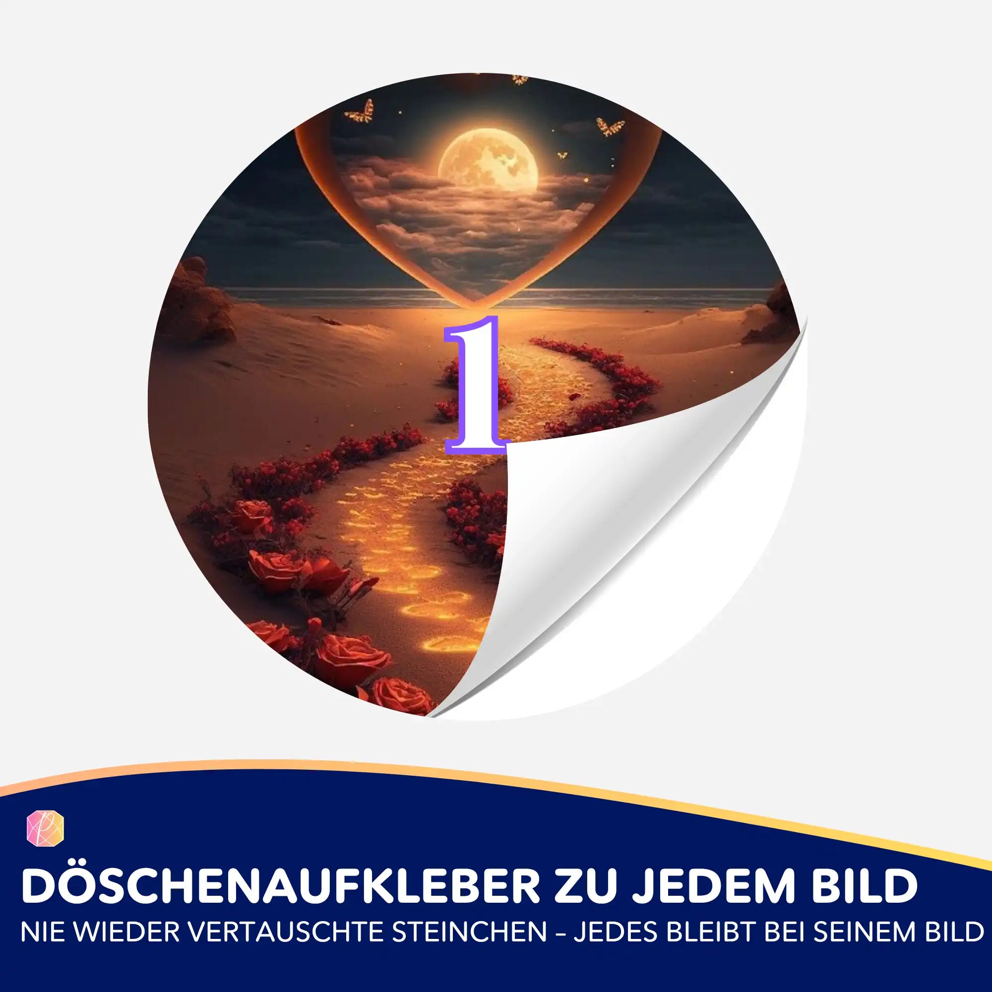 Döschenaufkleber - Weg der Liebe
