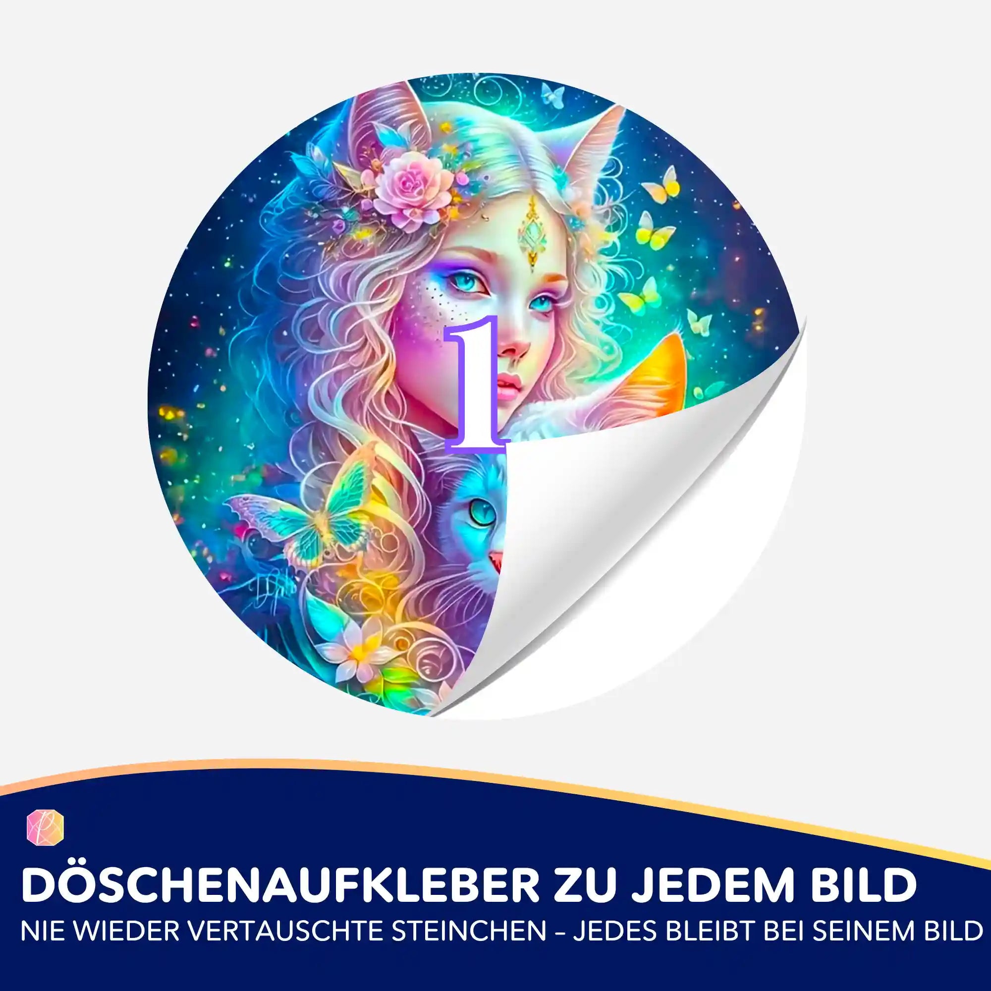 Döschenaufkleber - Katzenelfe