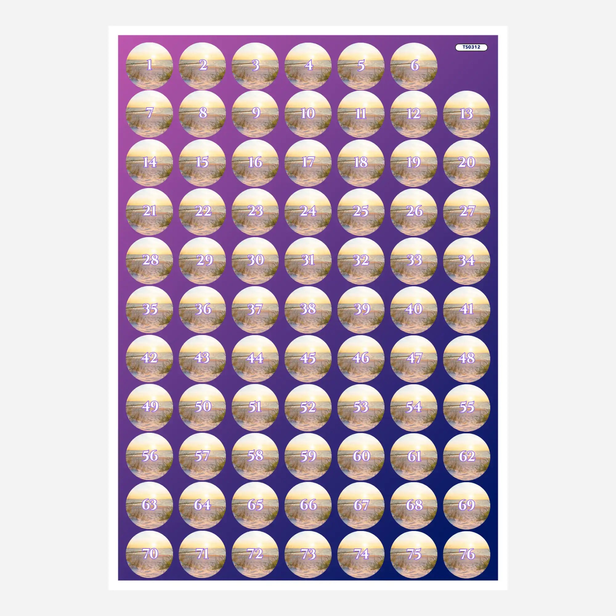 Döschenaufkleber - Entspannung im Sonnenuntergang