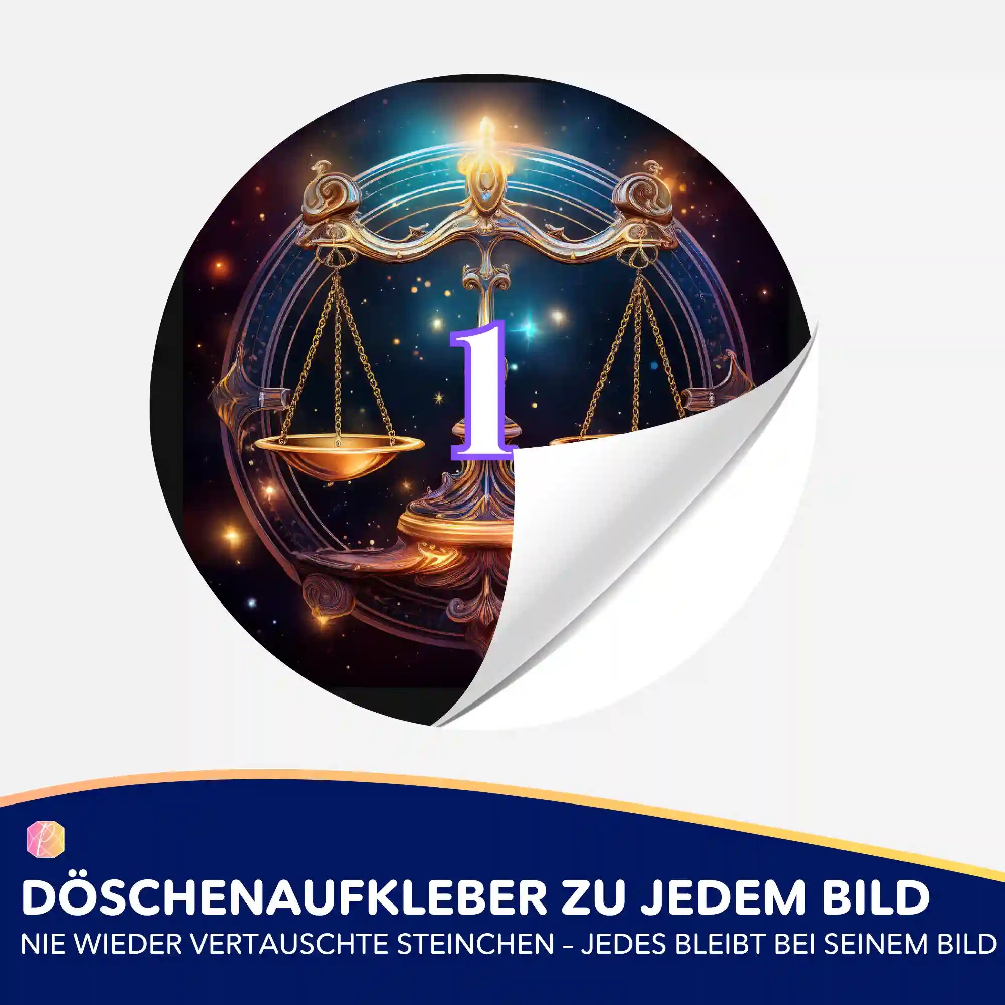 Döschenaufkleber - Sternzeichen Waage "Limited Edition"