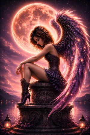 Diamond Painting 7 Tage Special - Aurelia Nachtflügel