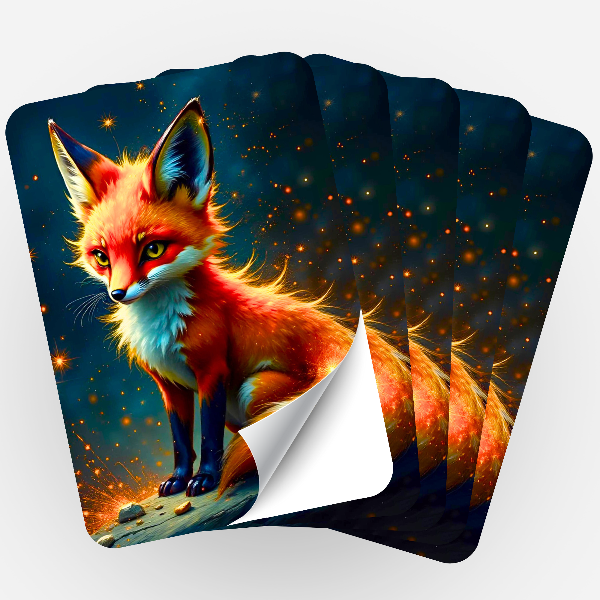 Aufkleber 5er-Set - Foxy