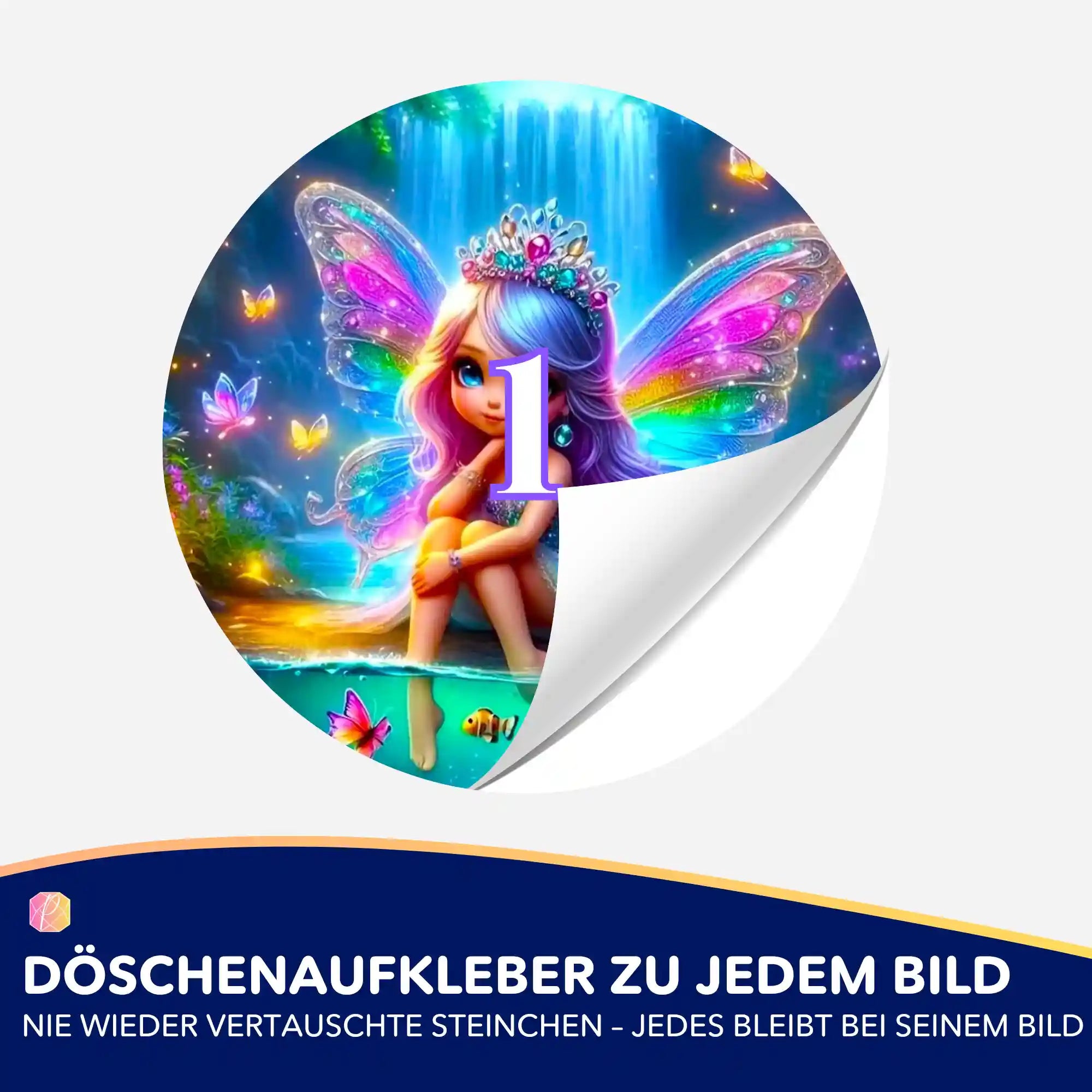 Döschenaufkleber - Entspannung am Elfenteich