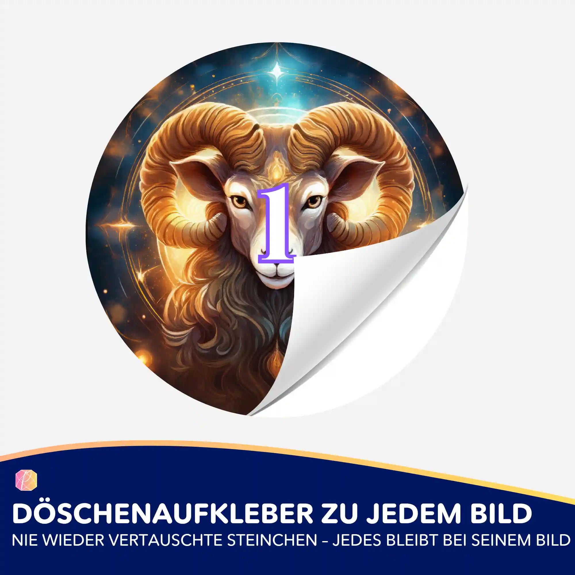 Döschenaufkleber - Sternzeichen Widder "Limited Edition"