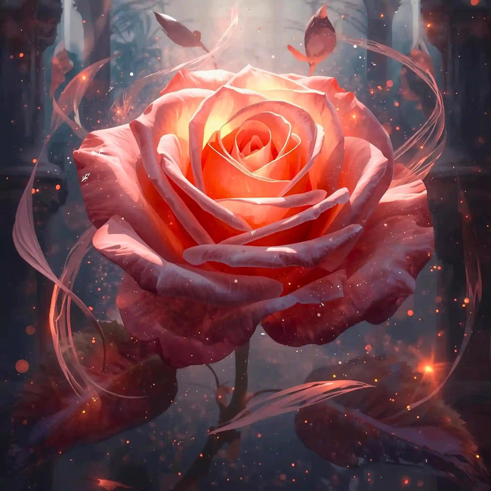 Diamond Painting - Herzflamme